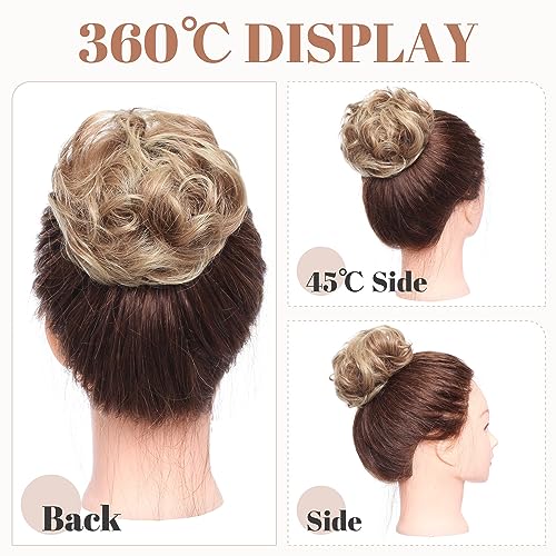 Messy Bun Hair Piece for Women - Synthetic Hair Extensions for Quick & Easy Updos - Perfect for Weddings, Parties & Everyday Styling