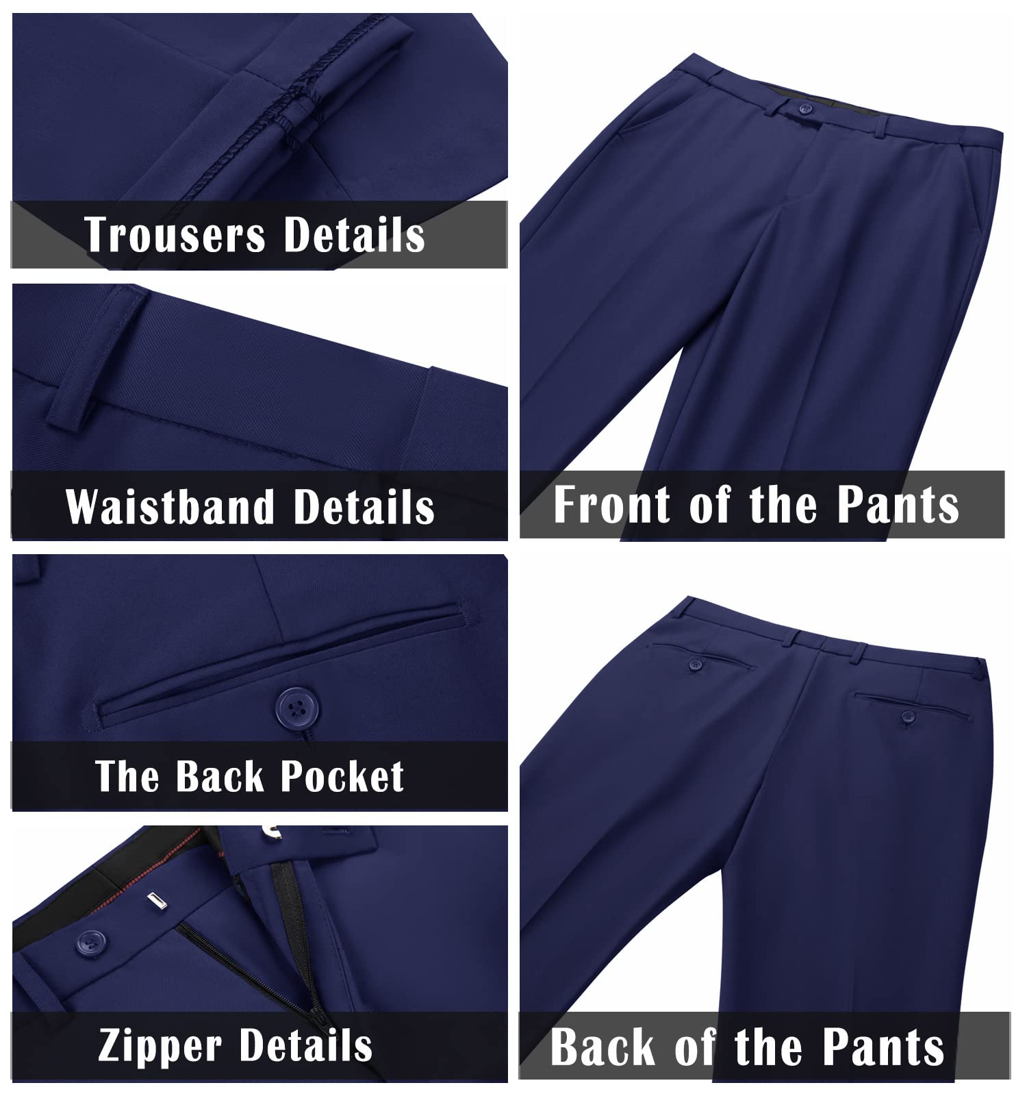 Men's Slim Fit 2-Piece Suit Set - Groomsmen Tuxedo & Prom Blazer with Tie - Wedding, Formal & Special Occasion Attire