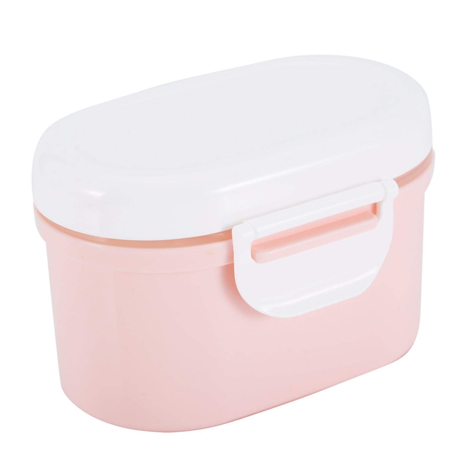 GLOGLOW Portable Milk Powder Storage Container - Airtight, Freezer Safe, BPA-Free Baby Formula Dispenser with Sealing Lid (Pink, Small) | Ideal for Travel, Home Use & Daycare Centers