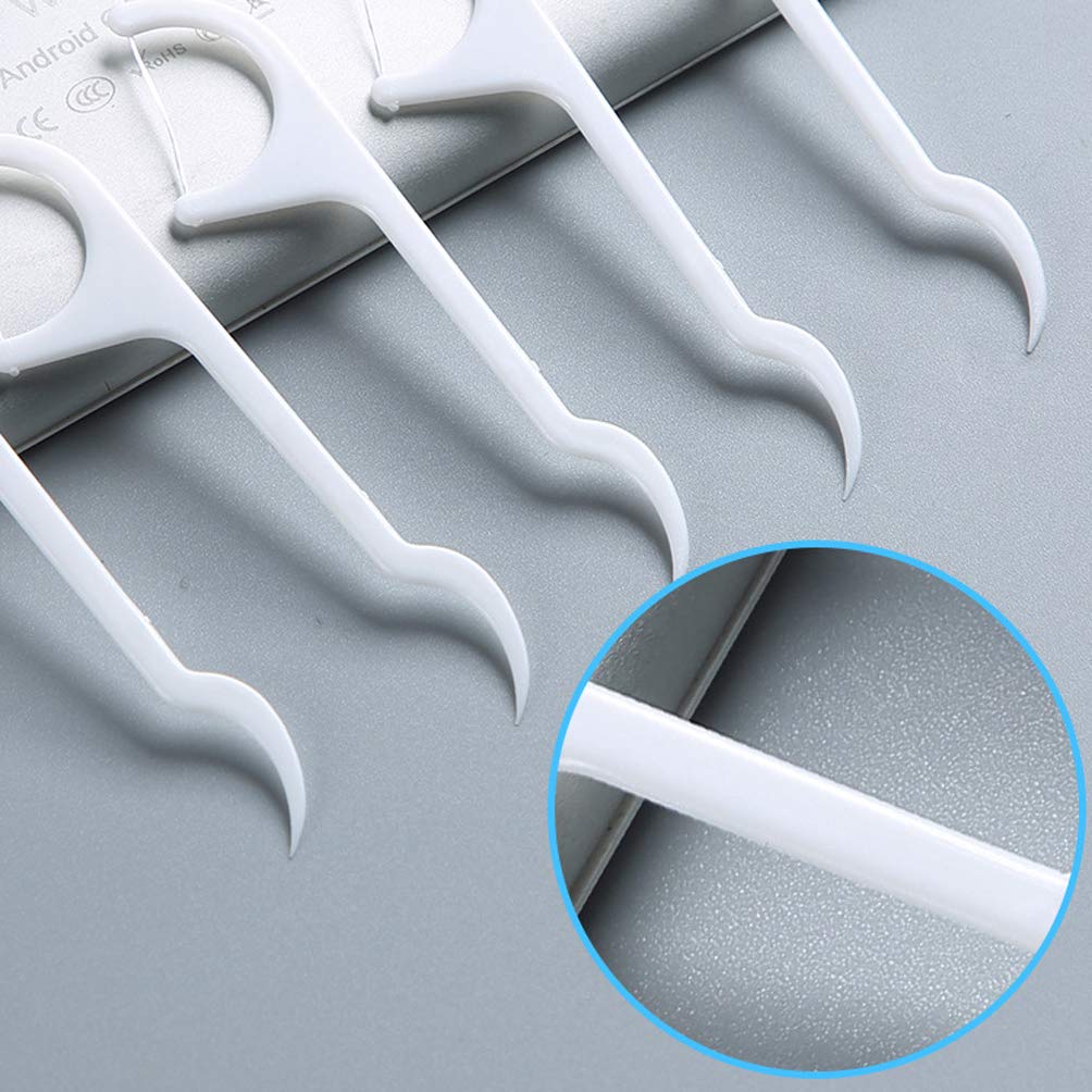 100 Pcs Disposable Dental Floss Picks with Travel Case - Mint Flavored Teeth Cleaners for Adults & Kids - Perfect for Home, Office & Travel Oral Care