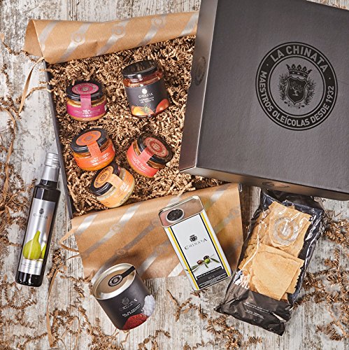 LA CHINATA Premium Olive Oil Gift Box - Extra Virgin Olive Oil Set for Cooking, Salad Dressing & Gourmet Recipes - Perfect for Holidays, Housewarming & Gourmet Gifts
