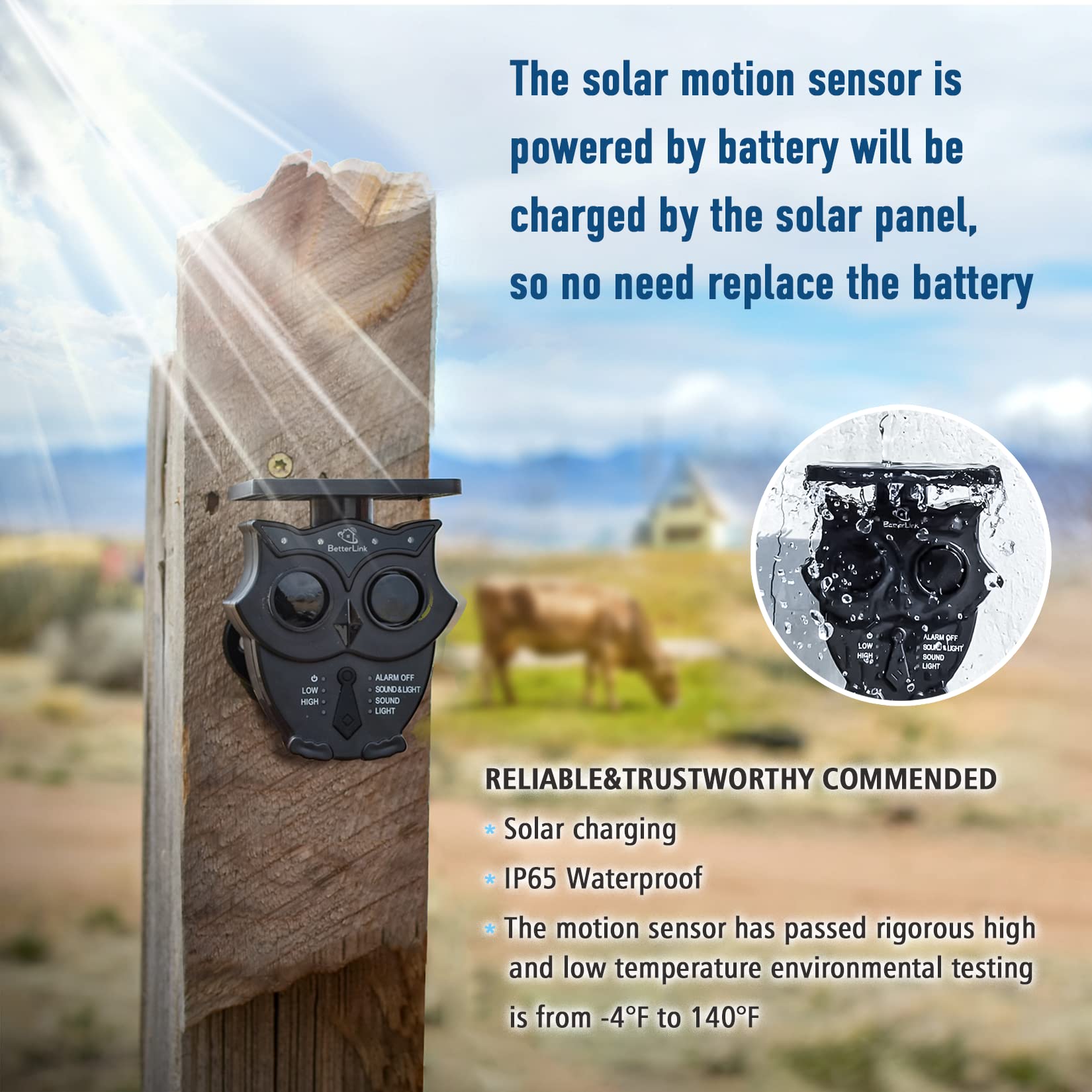 1/2 Mile Long Range Solar Wireless Driveway Alarm System - IP65 Weatherproof Outdoor Motion Detectors & Sensor with 120dB Sound Alert - Home Security System for Property Protection (2 Receivers + 2 Sensors) - Perfect for Driveways, Garages, Farms & Backyard Security