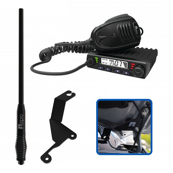 Aerpro APGWCBE1 Compact 5W UHF CB Radio Kit for Great Wall Cannon 2020 - Off-Road Communication System for Trucking, Camping & Emergency Use