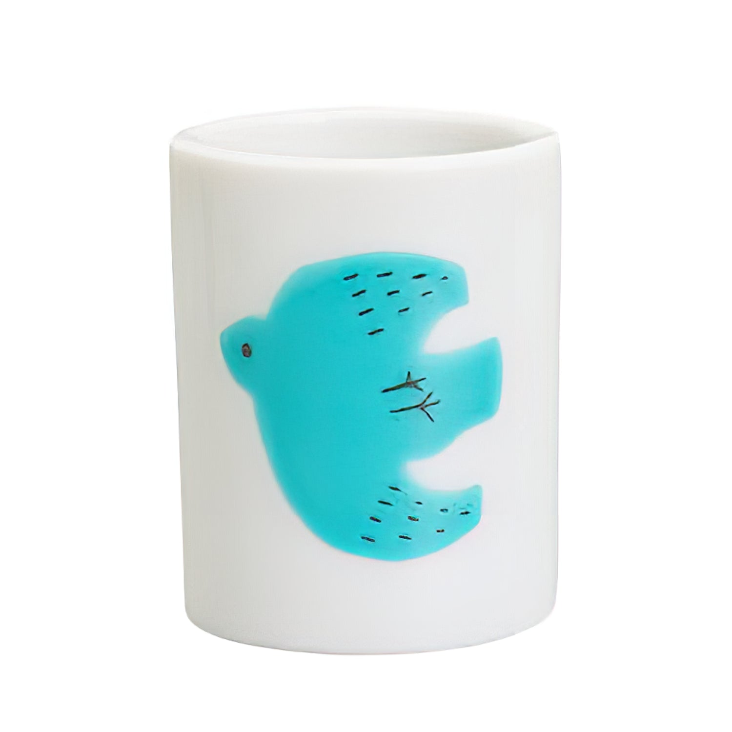 Harekutani Porcelain Bird Toothbrush Holder - Elegant Bathroom Organizer for Toothbrush Storage, Perfect for Home, Hotel, and Spa Decor
