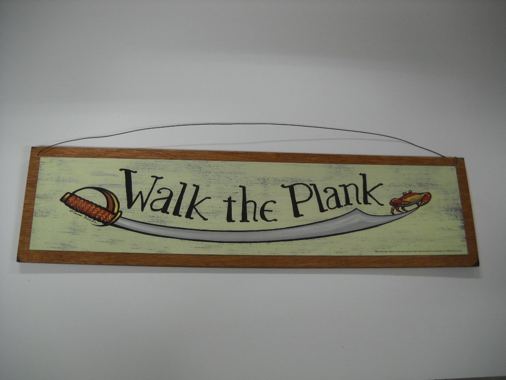 Pirate Wooden Wall Art for Boys Bedroom - Nautical Decor