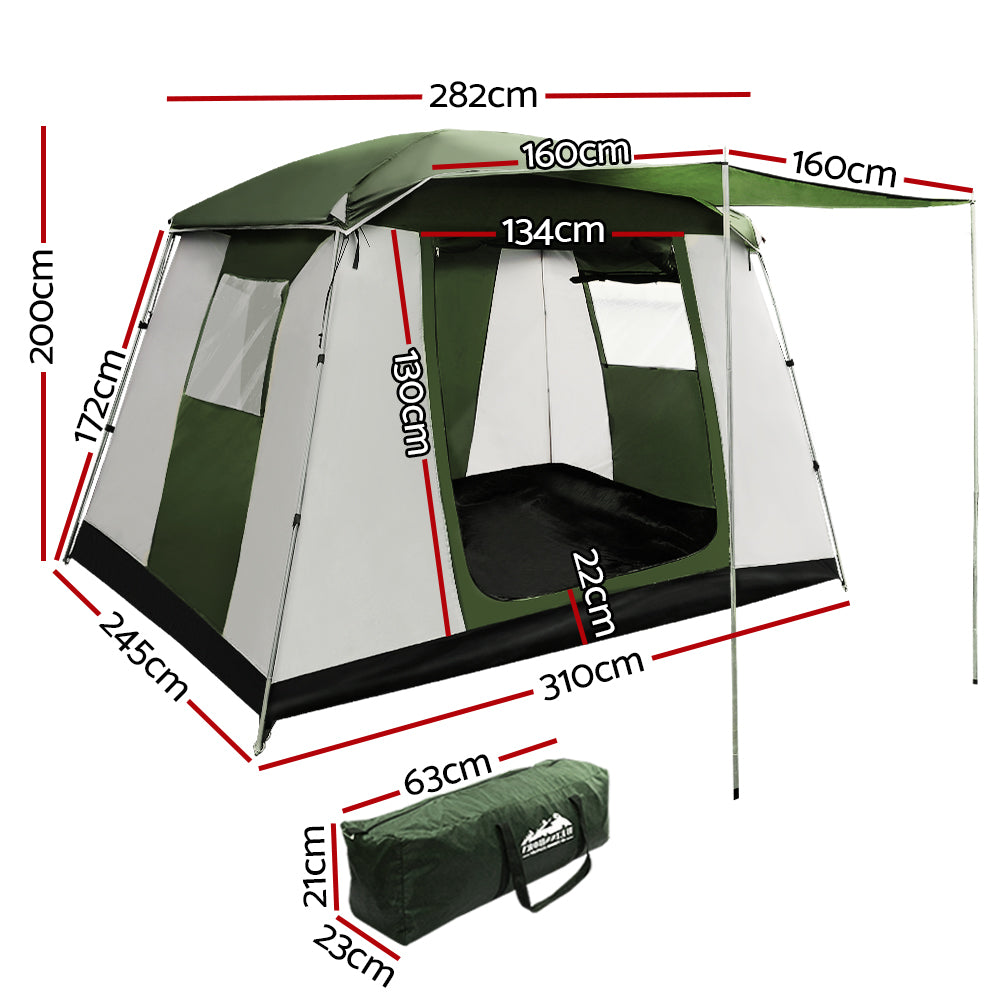 Weisshorn 6 Person Camping Tent - Waterproof Family Dome Tent for Hiking, Backpacking & Outdoor Adventures - Perfect for Camping Trips, Family Gatherings & Beach Outings
