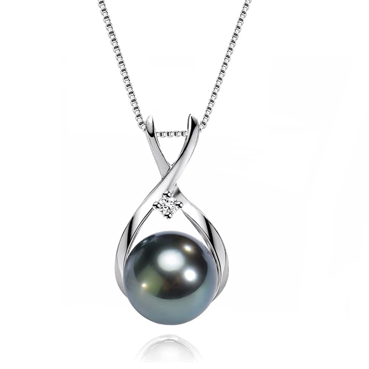 Tahitian Black Pearl Necklace for Women - Elegant Fine Jewelry Gift for Wife, Mom, Girlfriend - Perfect for Anniversary, Mother's Day, Valentine's, Christmas & Birthdays - Ideal for Date Nights, Special Occasions & Everyday Luxury