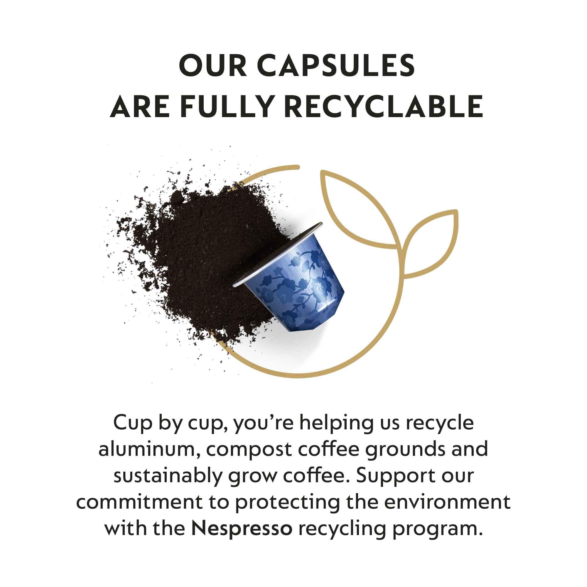 Nespresso OriginalLine Tokyo Vivalto Lungo Medium Roast Coffee Pods - 50 Count Capsules for Espresso & Lungo | Perfect for Home & Office Coffee Brewing
