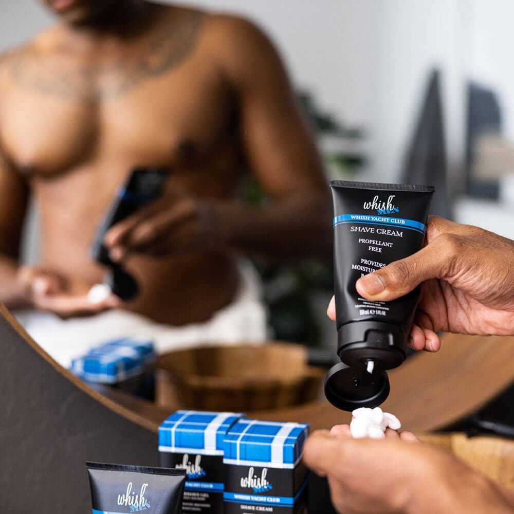 Premium Shave Cream for Men - Whish Yacht Club Scent - Smooth Shaving Experience for Sensitive Skin - Perfect for Daily Grooming & Travel