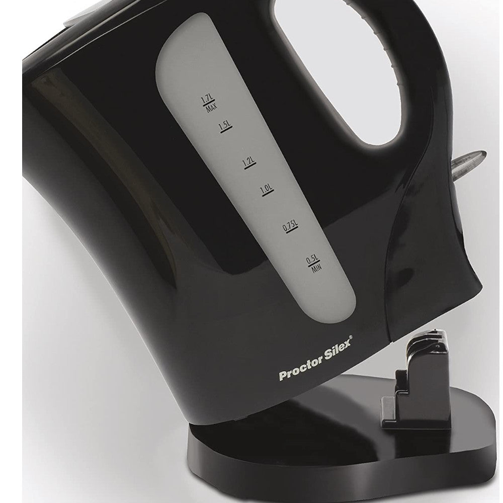 Proctor Silex 1.7L Cordless Electric Kettle K4097PS - Fast Boiling for Coffee, Tea & Instant Meals - Perfect for Home, Office & Dorm Use