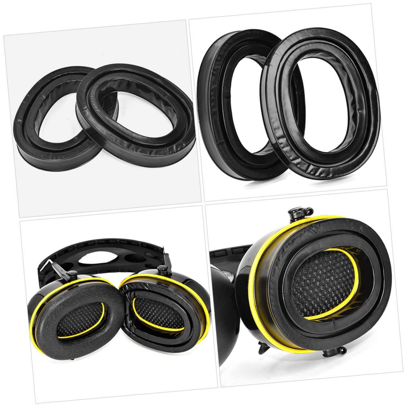 Angoily Premium Leather Earmuffs for Women - Soft Ear Covers with Headphone Pads, Perfect for Football Games, Parties & Winter Outdoor Activities