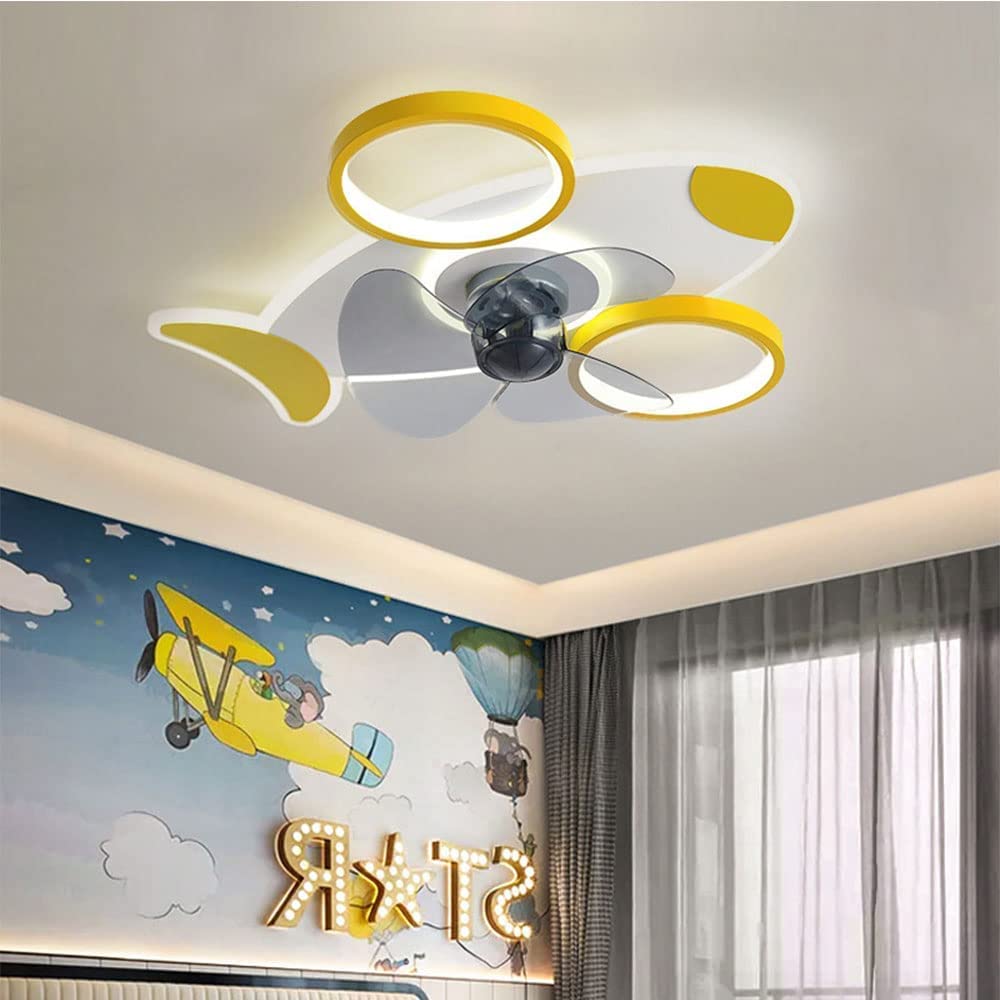 **White Ceiling Fan with Light for Kids Room - Dimmable LED, 3 Color Temperatures & Remote Control - Perfect for Bedroom, Living Room & Nursery**
