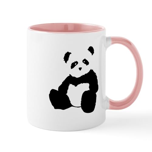 White/Pink Inside - Panda Mugs