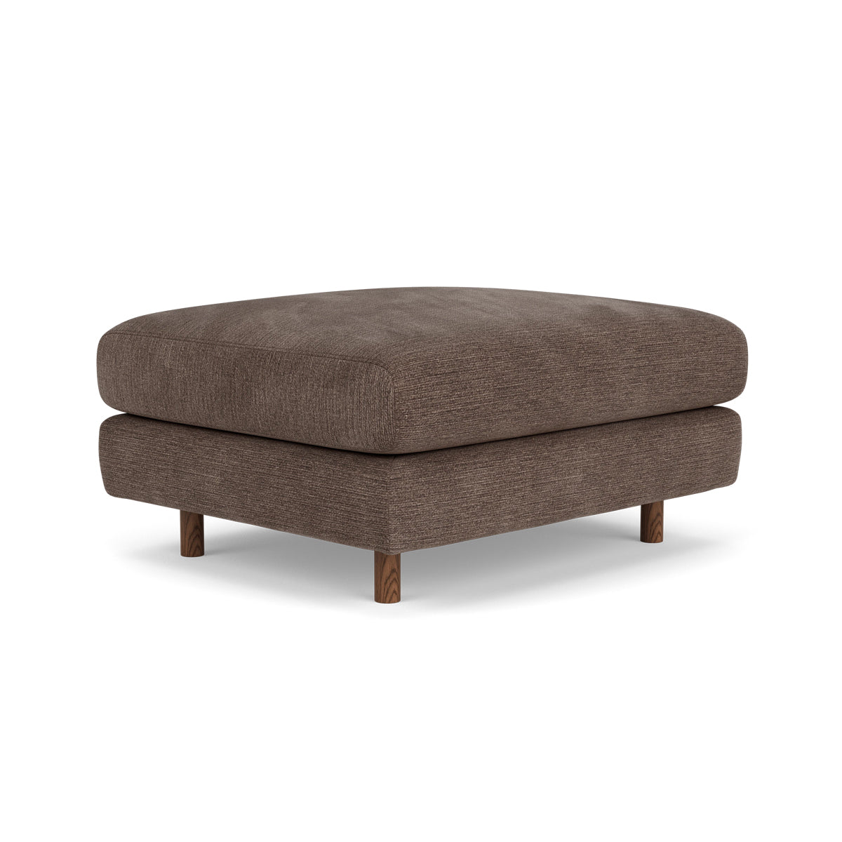 Dylan Fabric Ottoman - Soft and Stylish Footrest, Storage Bench, Living Room Accent Piece - Perfect for Small Spaces, Bedroom, or Lounge Area