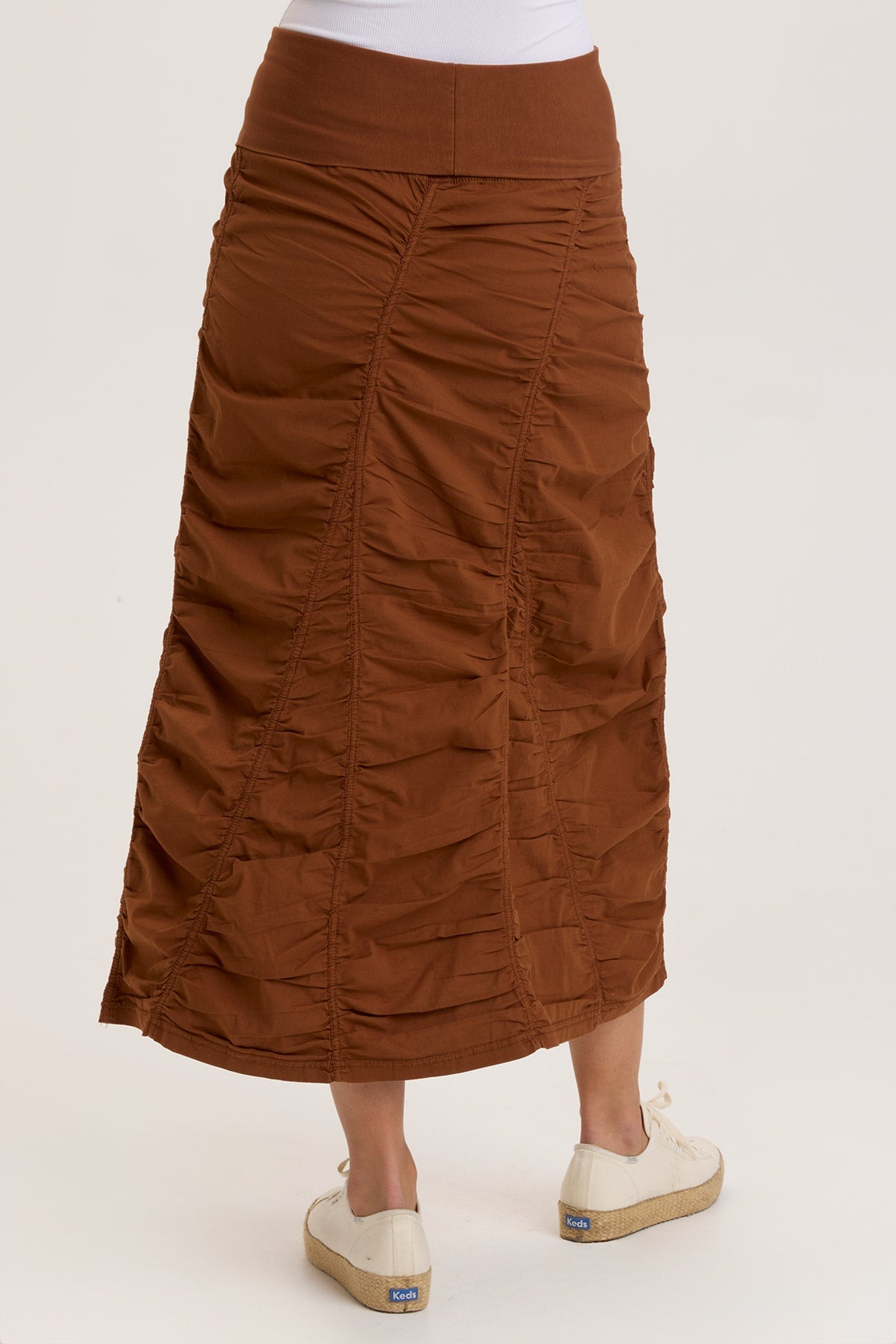 Gored Peasant Skirt for Women - Flowy Boho Midi Skirt with Elastic Waist | Perfect for Summer, Festivals & Casual Outfits