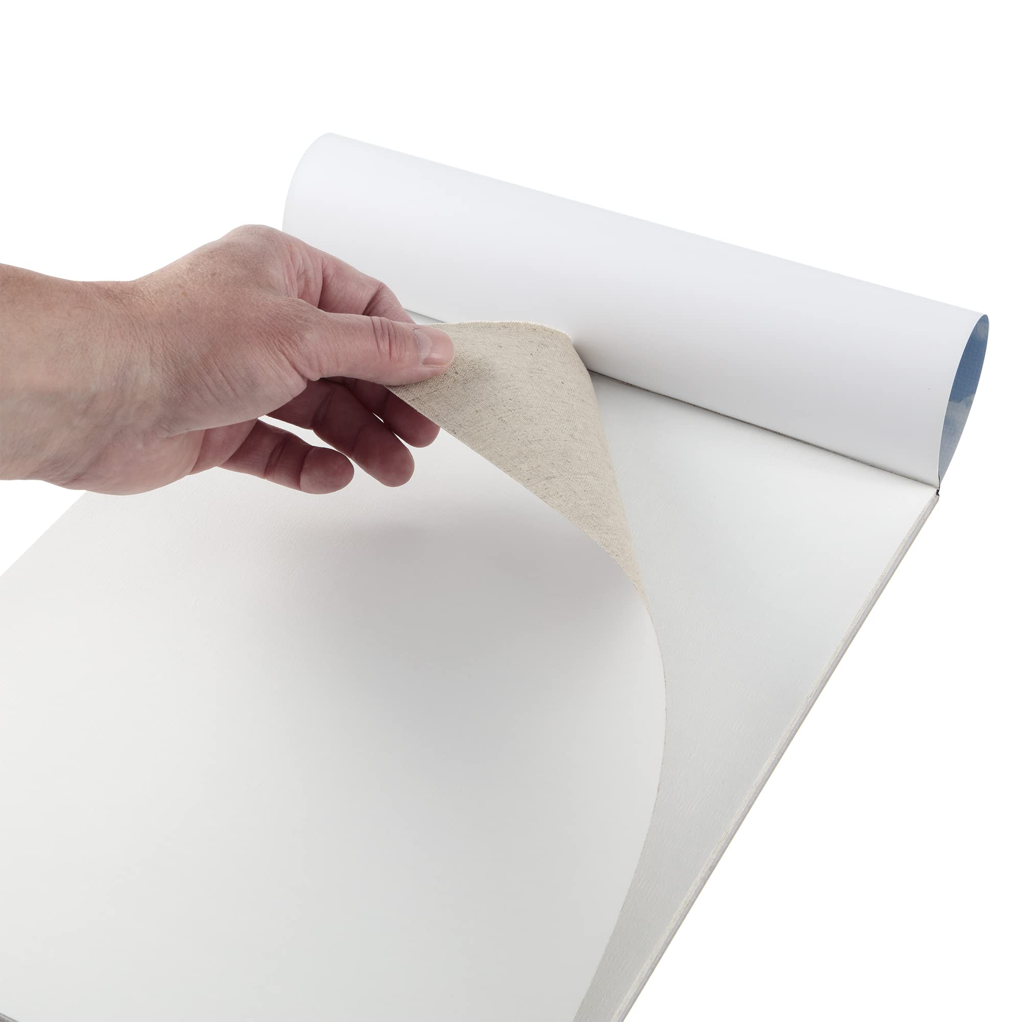 Centurion Artist Professional Linen Canvas Paper Pad for Oil & Acrylic Painting - 10 Sheets 16x20 Inch (40.6x50.8cm) - Acid-Free Premium Texture for Artists - Perfect for Studio Work, Classroom & Outdoor Sketching