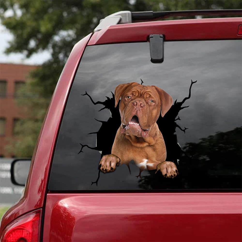 French Mastiff Car Decals - Pack of 2 Dog Stickers for Windows & Walls (12