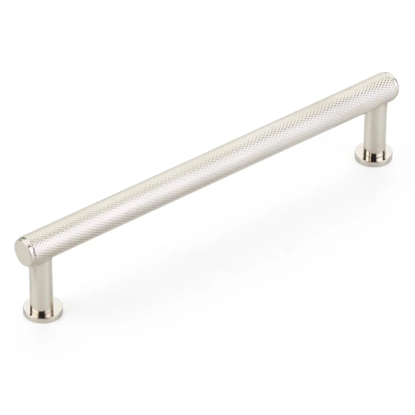 Vintage Polished Nickel Knurled Drawer Pulls & Cabinet Knobs - 3
