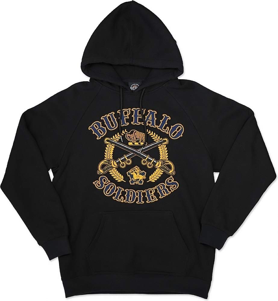 Big Boy Buffalo Soldiers S5 Men's Pullover Hoodie - Warm & Comfortable Fleece Hooded Sweatshirt for Casual Wear, Street Style & Outdoor Activities