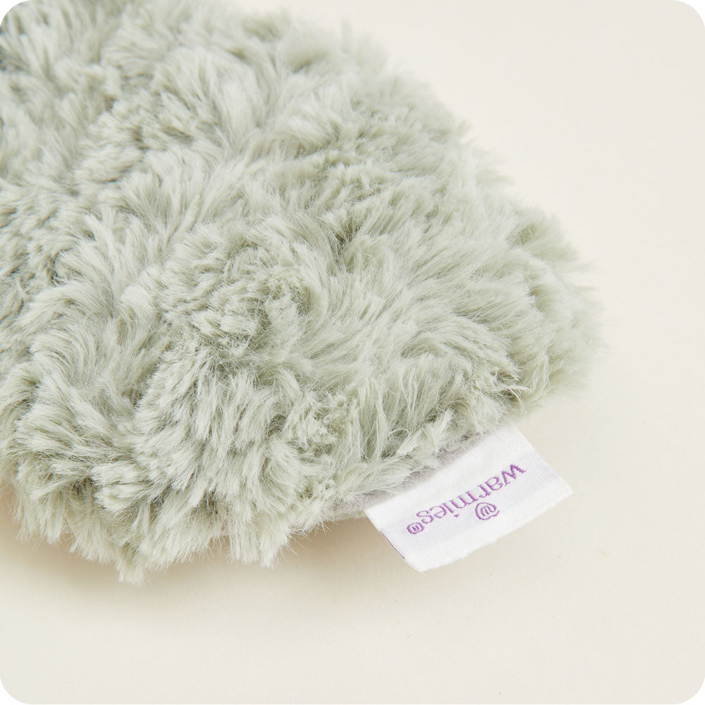 Curly Sage Green Warmies Eye Mask for Relaxation & Sleep - Soothing Aromatherapy Heat Therapy for Stress Relief, Insomnia & Travel Comfort