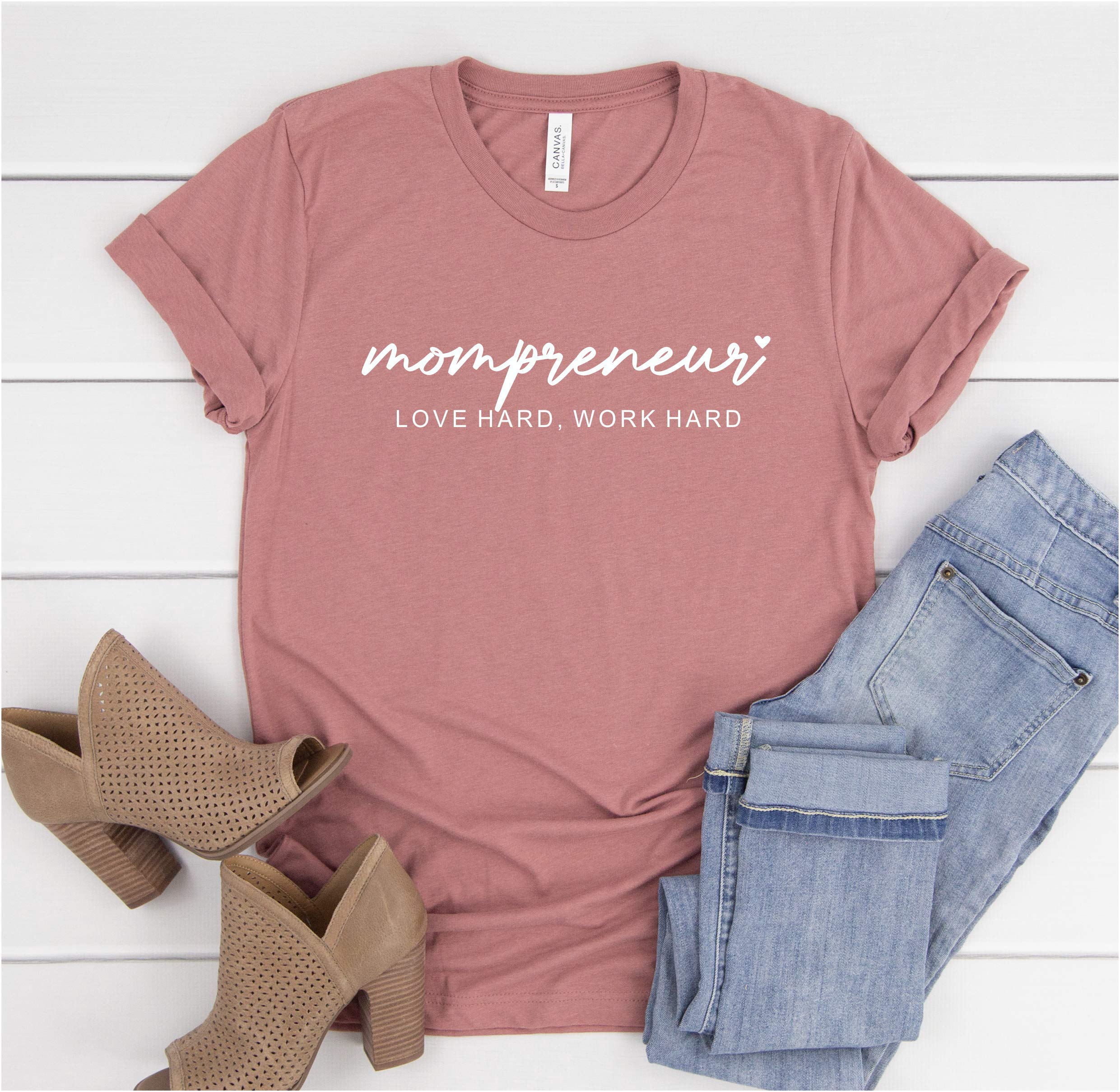 Mompreneur T-Shirt - Inspirational Entrepreneur Mom Shirt for Women | Perfect Mother's Day Gift & Comfortable Casual Wear for Moms