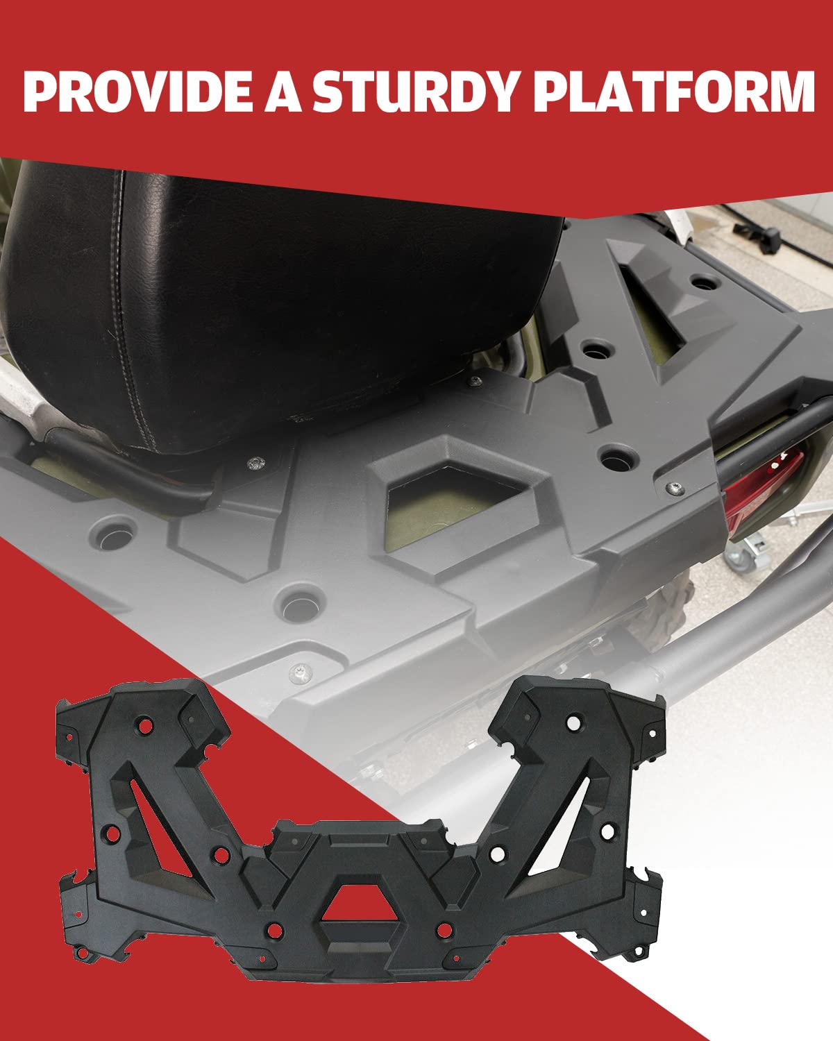A & UTV PRO Rear Utility Rack Assembly for 2014-2021 Polaris Sportsman Touring SP 570 450 - Heavy Duty ATV Rack Accessories, Black - Replacement for OEM #2635059-070 - Perfect for Offroad Adventures, Hunting & Farm Work