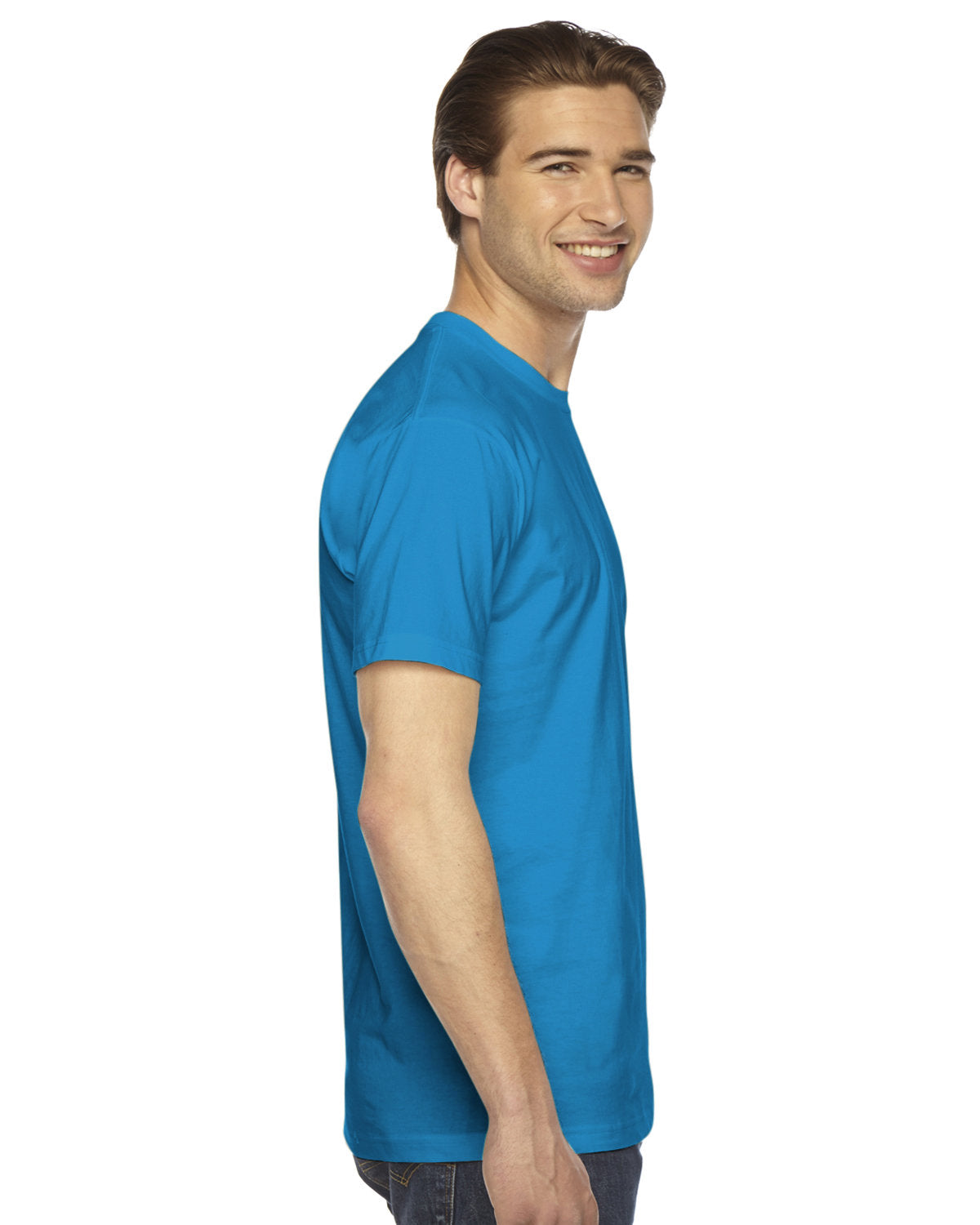 American Apparel 2001W Unisex Fine Jersey Short Sleeve T-Shirt - Soft Cotton Tee for Men & Women - Perfect for Casual Wear, Gym, and Everyday Outfits