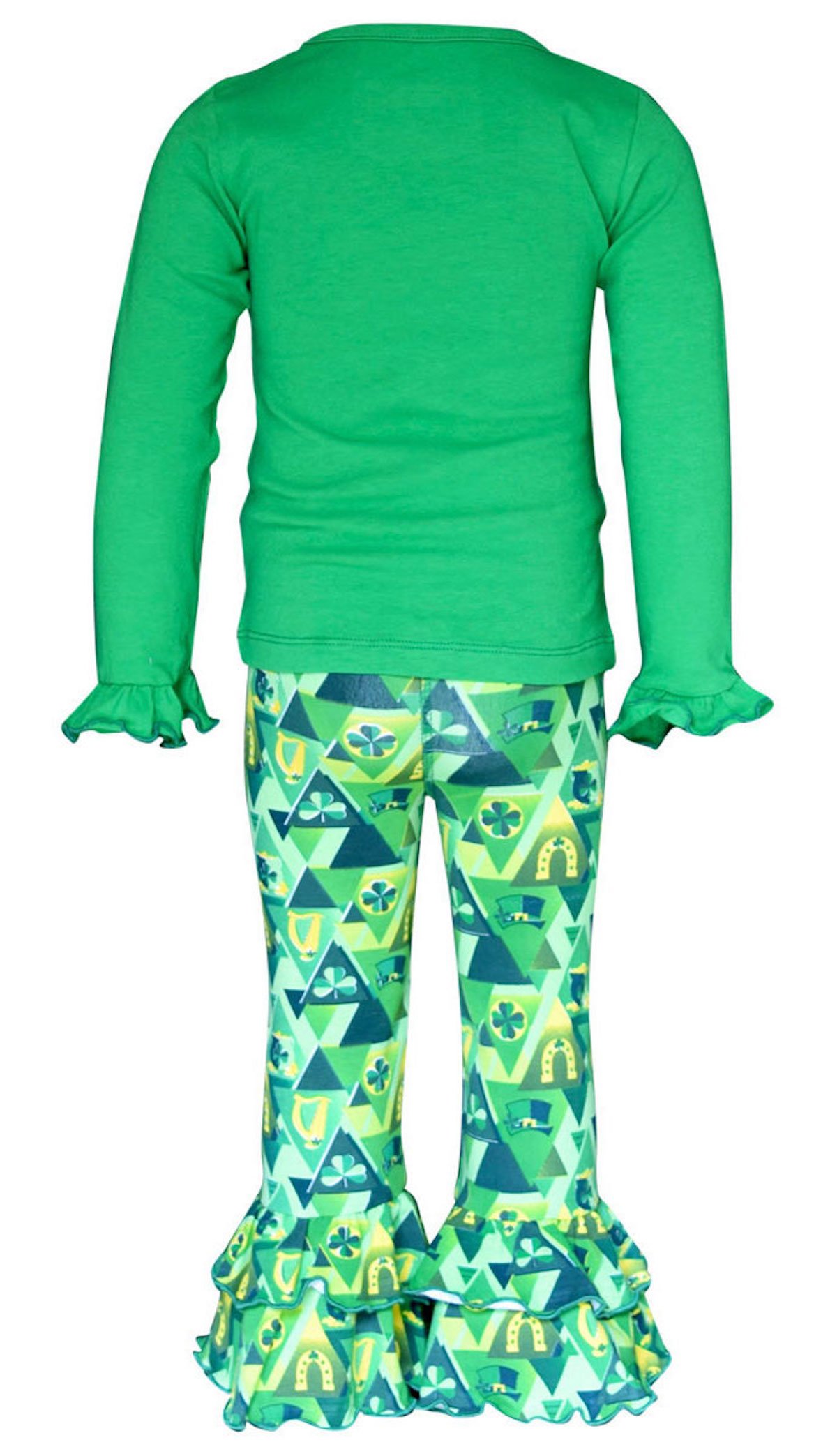 Unique Baby 2-Piece Girls Outfit - Ruffle Leggings & Long Sleeve Shirt Set for Toddler Playtime