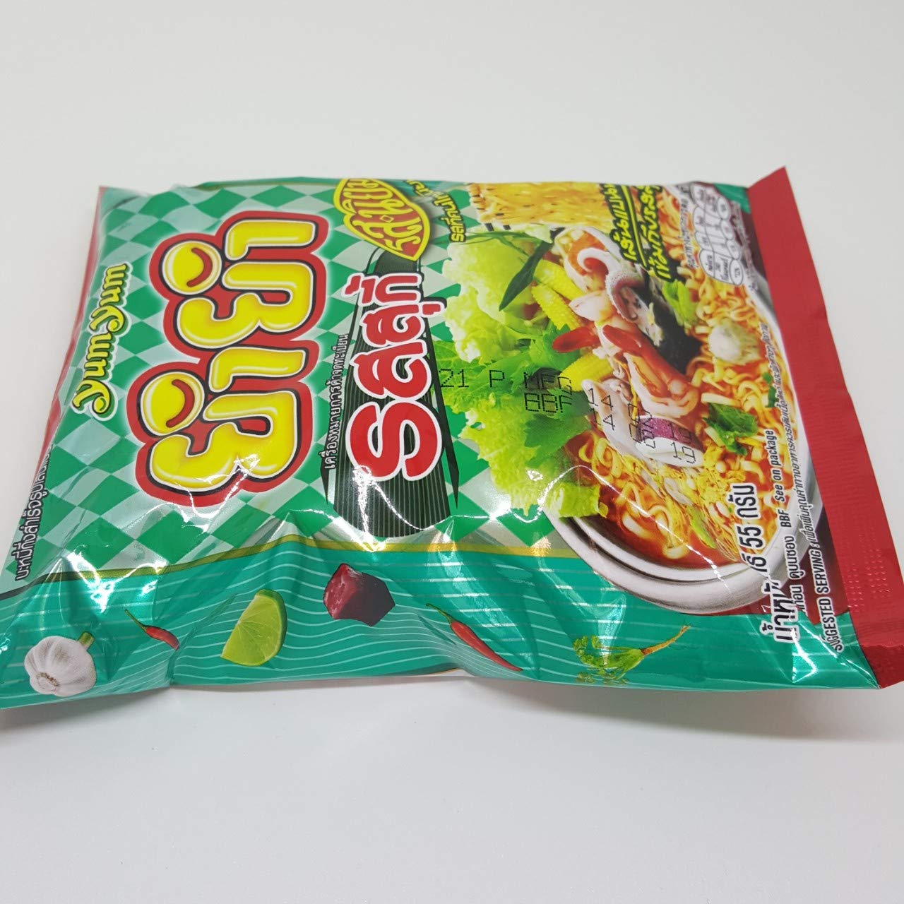Suki Flavour Quick Cooking Thai Instant Noodles (6 Packs x 55g) - Spicy Soup Noodles for Lunch, Dinner & Snacks | Authentic Thai Street Food Flavor | Perfect for Office, College & Late Night Meals