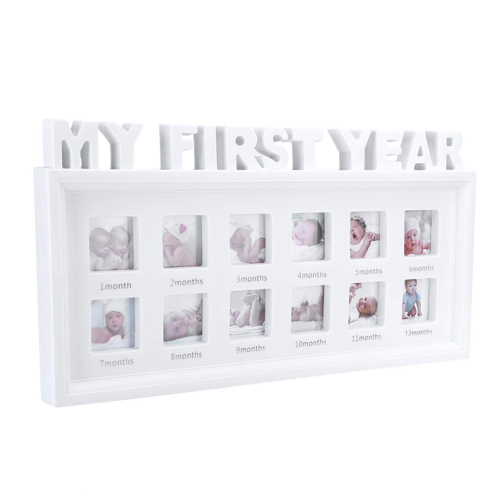 Stylish Wall Photo Frames with Bracket Feet - Perfect for Newborn Baby Pictures & Home Decor | Nursery, Living Room, Bedroom Display