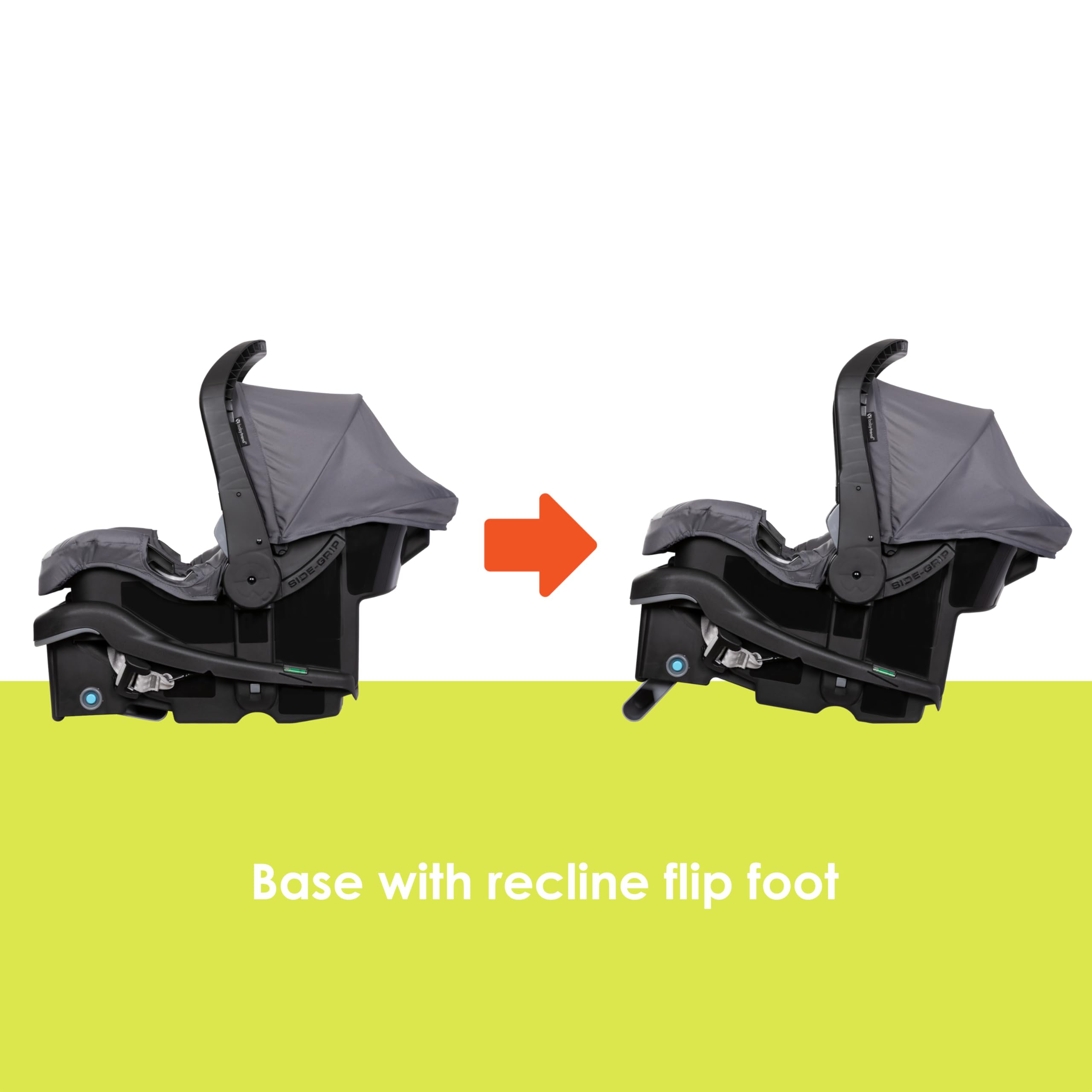 Baby Trend Expedition® Zero Flat Jogger Travel System with LED Lights - Lightweight Stroller & Car Seat Combo for Newborns to Toddlers | Perfect for City Walks, Shopping & Travel | Dash Grey