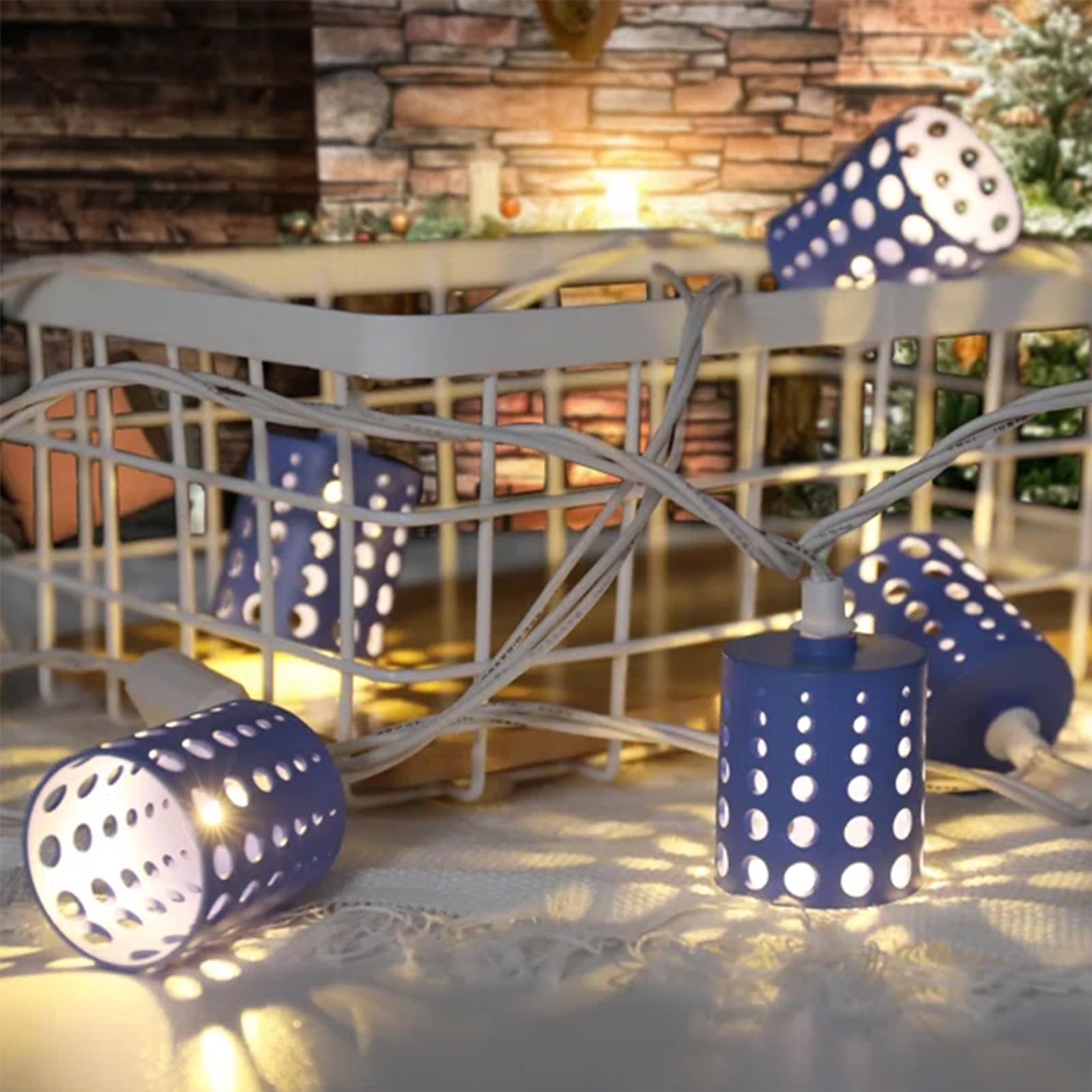Vigdur Lantern String Lights - Waterproof Connectable LED Fairy Lights for Outdoor Patio, Garden, Party, Bedroom & Christmas Decor - Perfect for Weddings, Backyard, Porch and Holiday Lighting