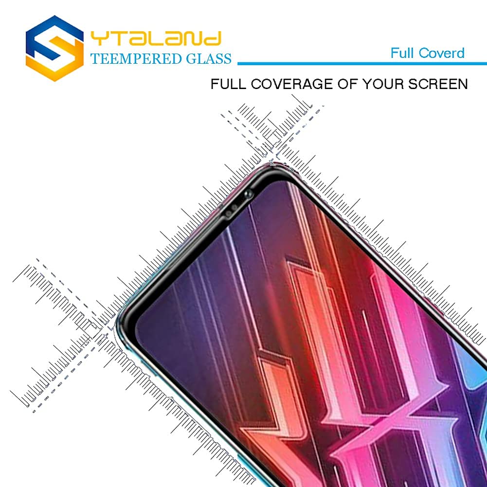 Ytaland [2 Pack] 9H Hardness Tempered Glass Screen Protector for Red Magic 6/6 Pro/6S Pro - Full Coverage, Bubble-Free, Anti-Scratch - Perfect for Gaming, Daily Use & Screen Protection