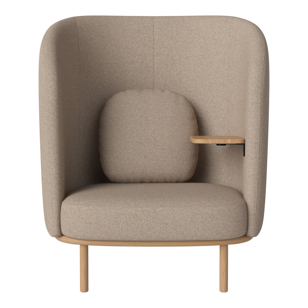Fuuga Nesting Armchair with Table - Space Saving Modern Lounge Chair for Small Apartments, Living Room, and Office - Perfect for Relaxing, Reading, and Entertaining Guests