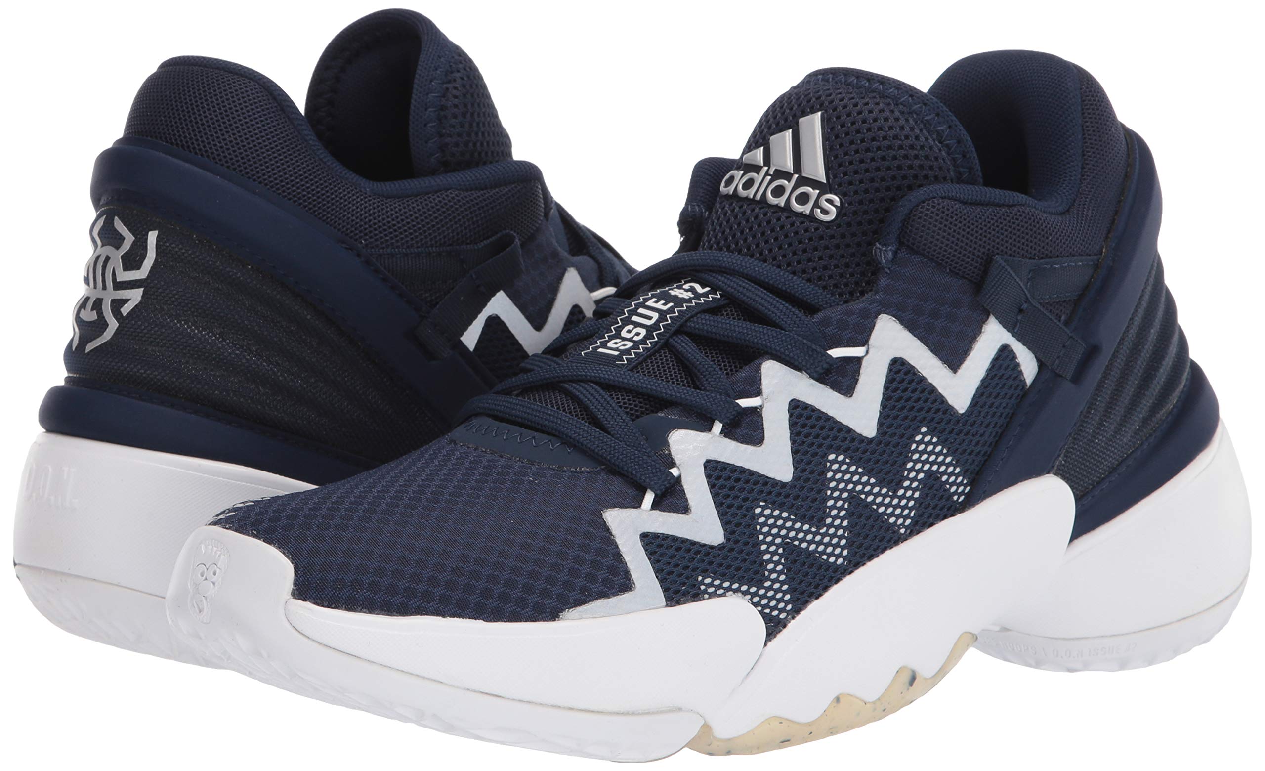 Adidas D.O.N. Issue 2 Basketball Shoes for Kids - Unisex Youth Basketball Sneakers for Boys & Girls - Perfect for Court Play, School Sports & Casual Wear