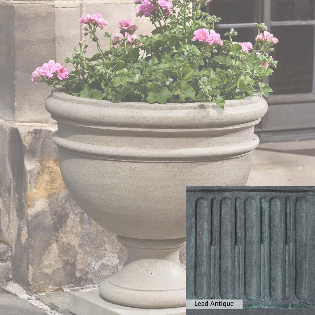Campania International Montgomery Urn - Elegant Garden Urn for Outdoor Decor, Memorials & Planters | Perfect for Patios, Cemeteries & Home Landscaping