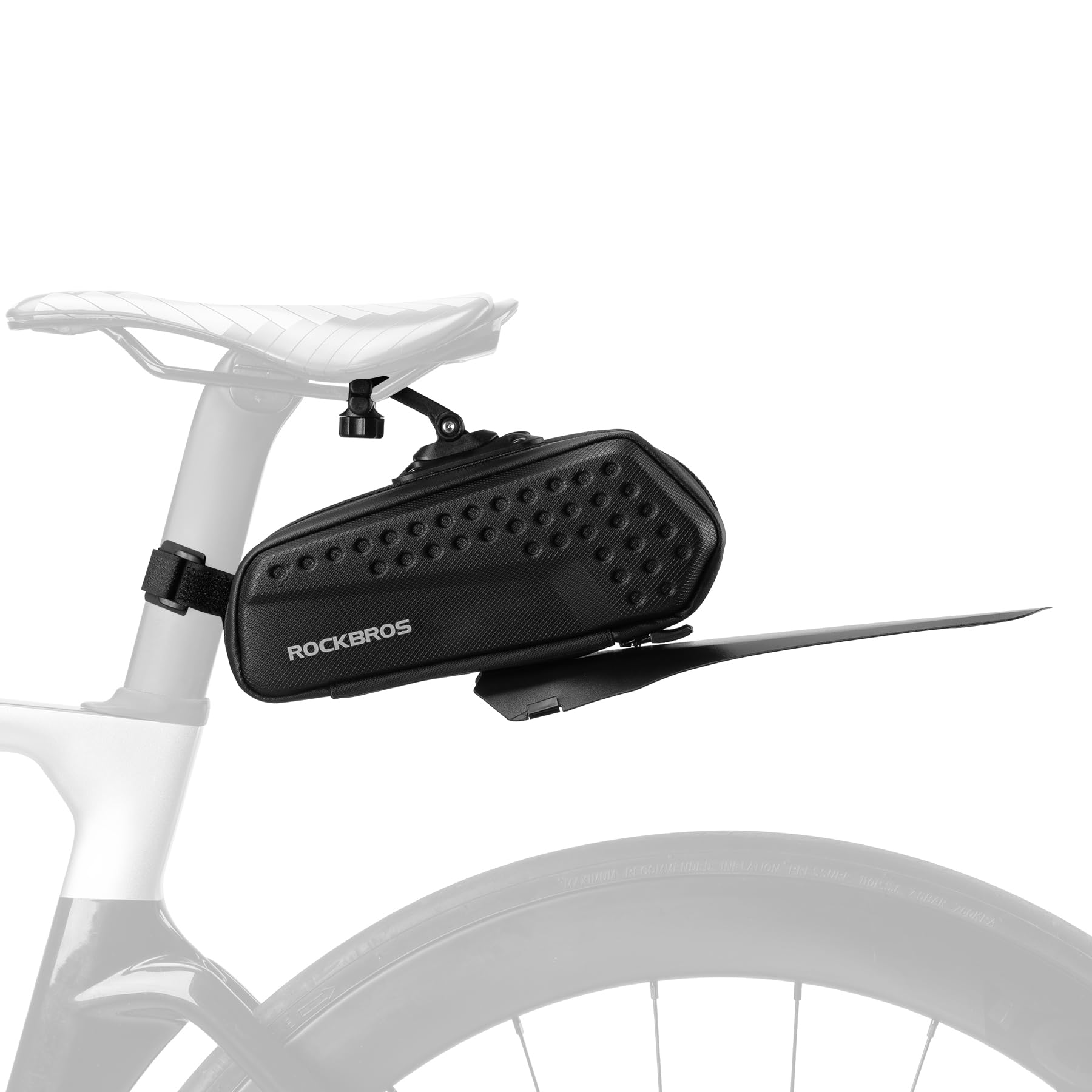 ROCKBROS 3D Hard Shell Bike Seat Bag - 1.3L Waterproof Under Saddle Storage with Quick Release for Mountain & Road Bikes | Perfect for Cycling Accessories, Tools & Phone Storage During Commutes or Outdoor Adventures