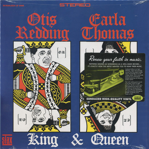 Otis Redding & Carla Thomas - King & Queen Vinyl LP Album Reissue (VG+ Condition) - Perfect for Soul Music Collectors & Vinyl Enthusiasts