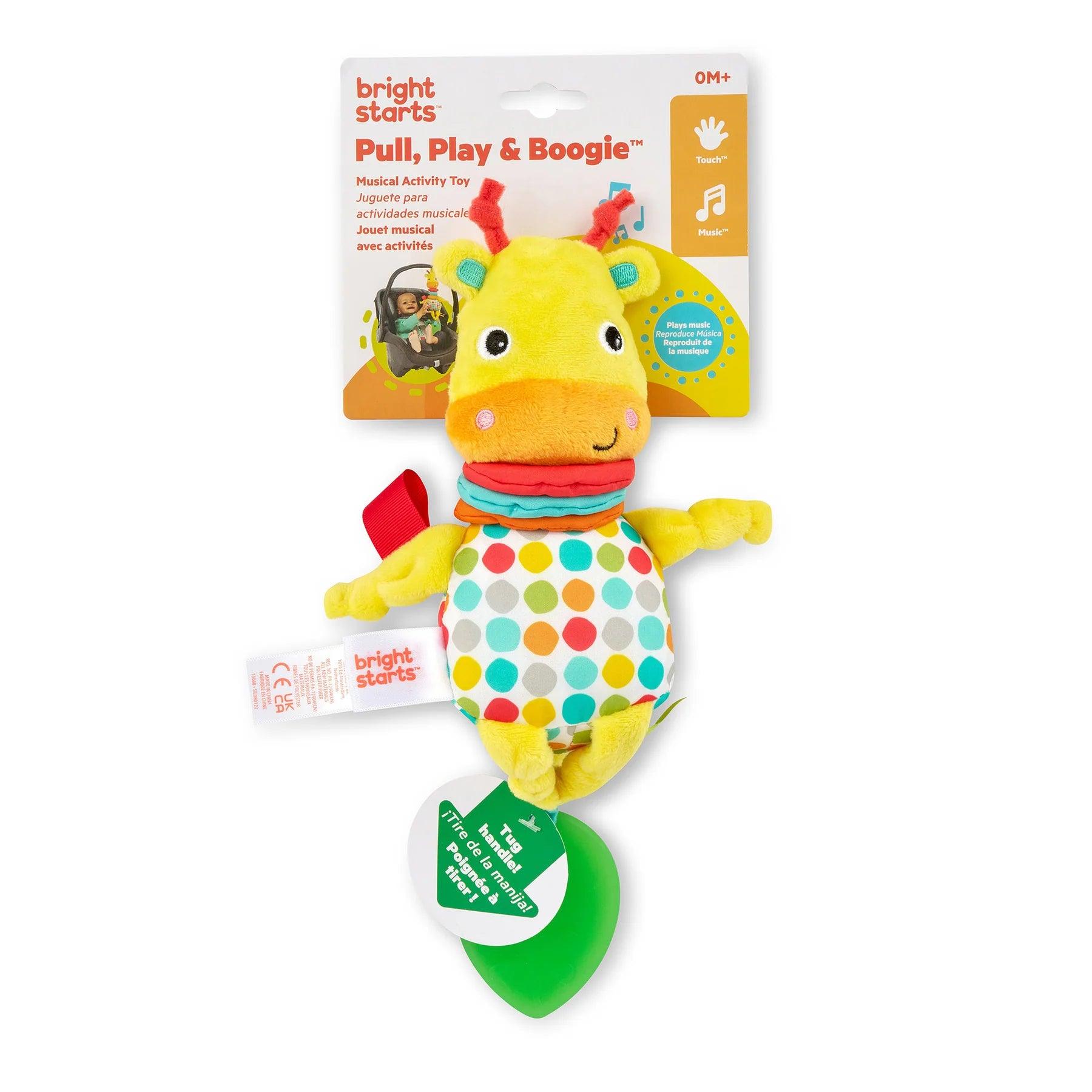 Bright Starts Pull, Play & Boogie™ Musical Activity Toy Giraffe - Interactive Baby Toy for Crawling & Learning - Perfect for Playtime, Nursery & Early Development