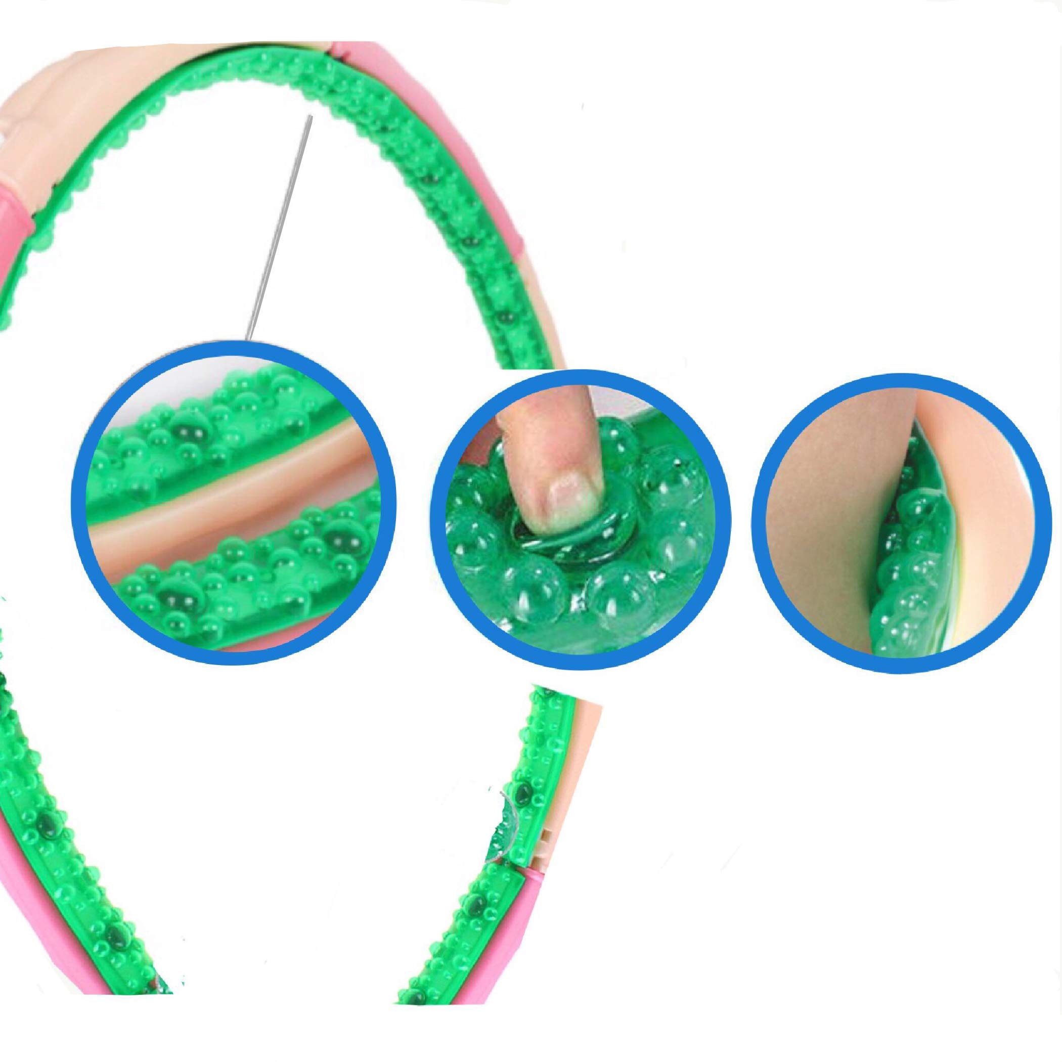 3.1kg Weighted Exercise Hula Hoop for Adults - Advanced Fitness Workout for Core Strength & Weight Loss - Perfect for Home Gym, Outdoor Training & Toning