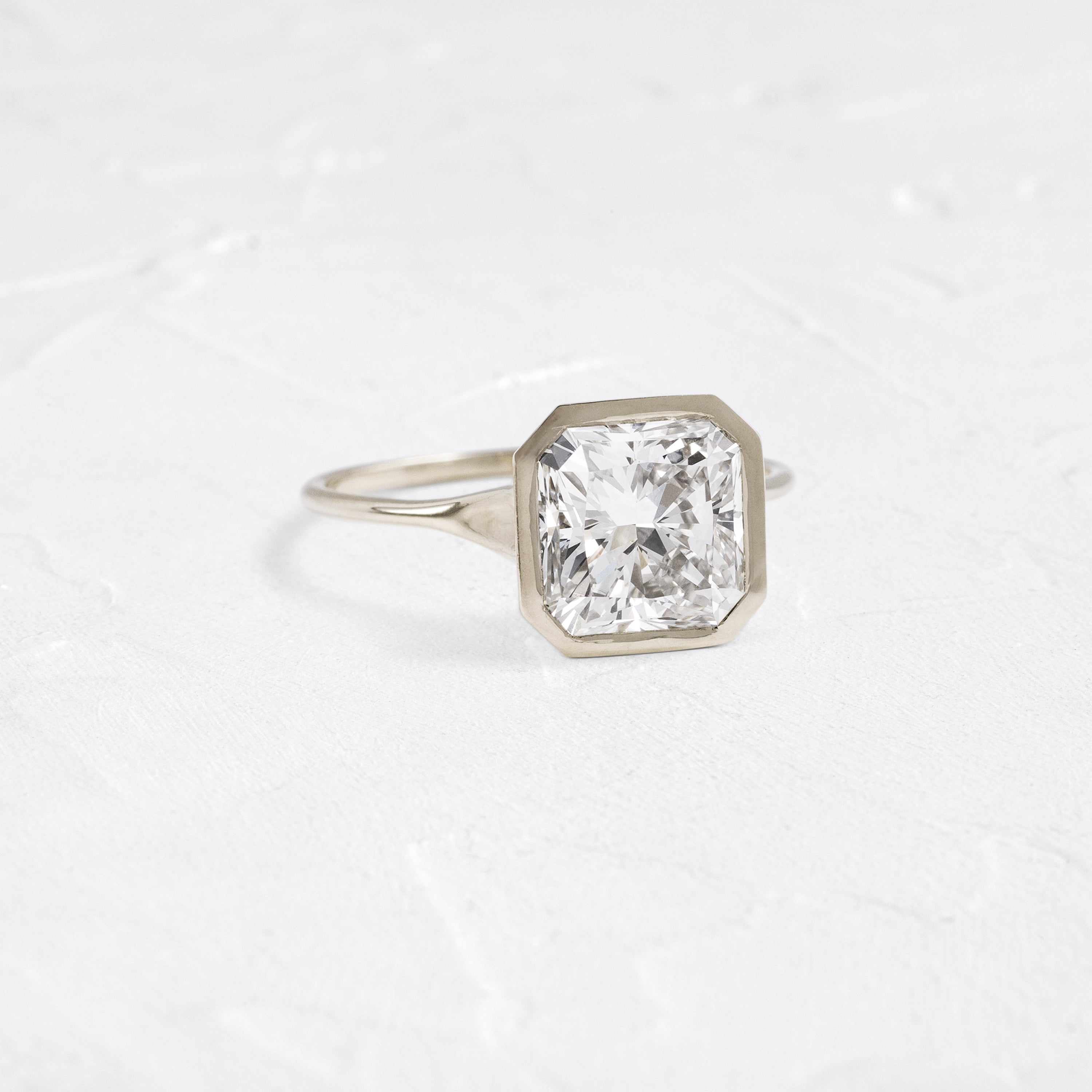 1.5 Carat Radiant Cut Diamond Avenue Ring - 14K White Gold Engagement Ring for Women | Perfect for Proposals, Anniversaries & Special Occasions