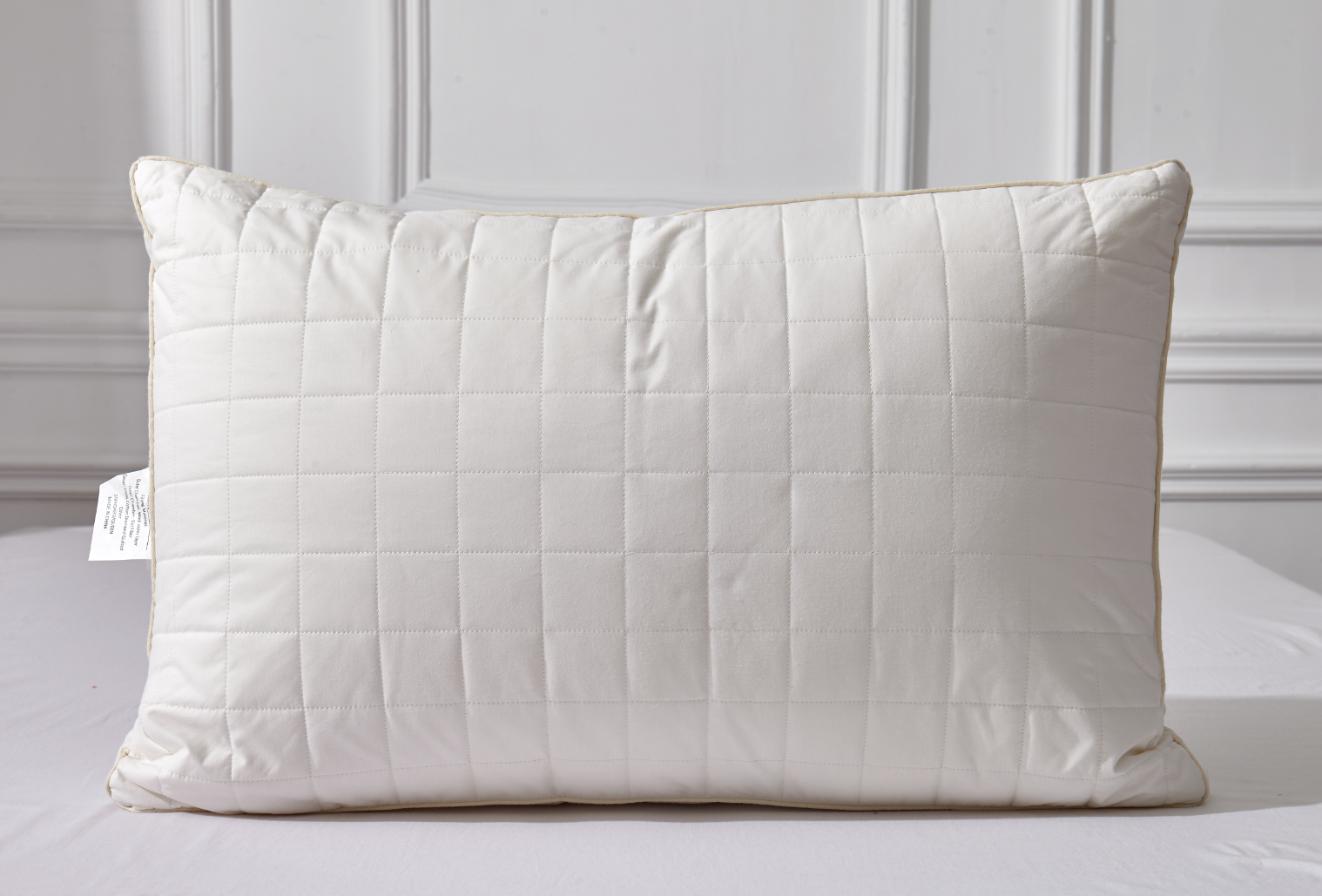 Premium Australian Wool Pillow - Natural Hypoallergenic & Breathable for Ultimate Comfort - Perfect for Side Sleepers, Back Pain Relief & Allergy Sufferers