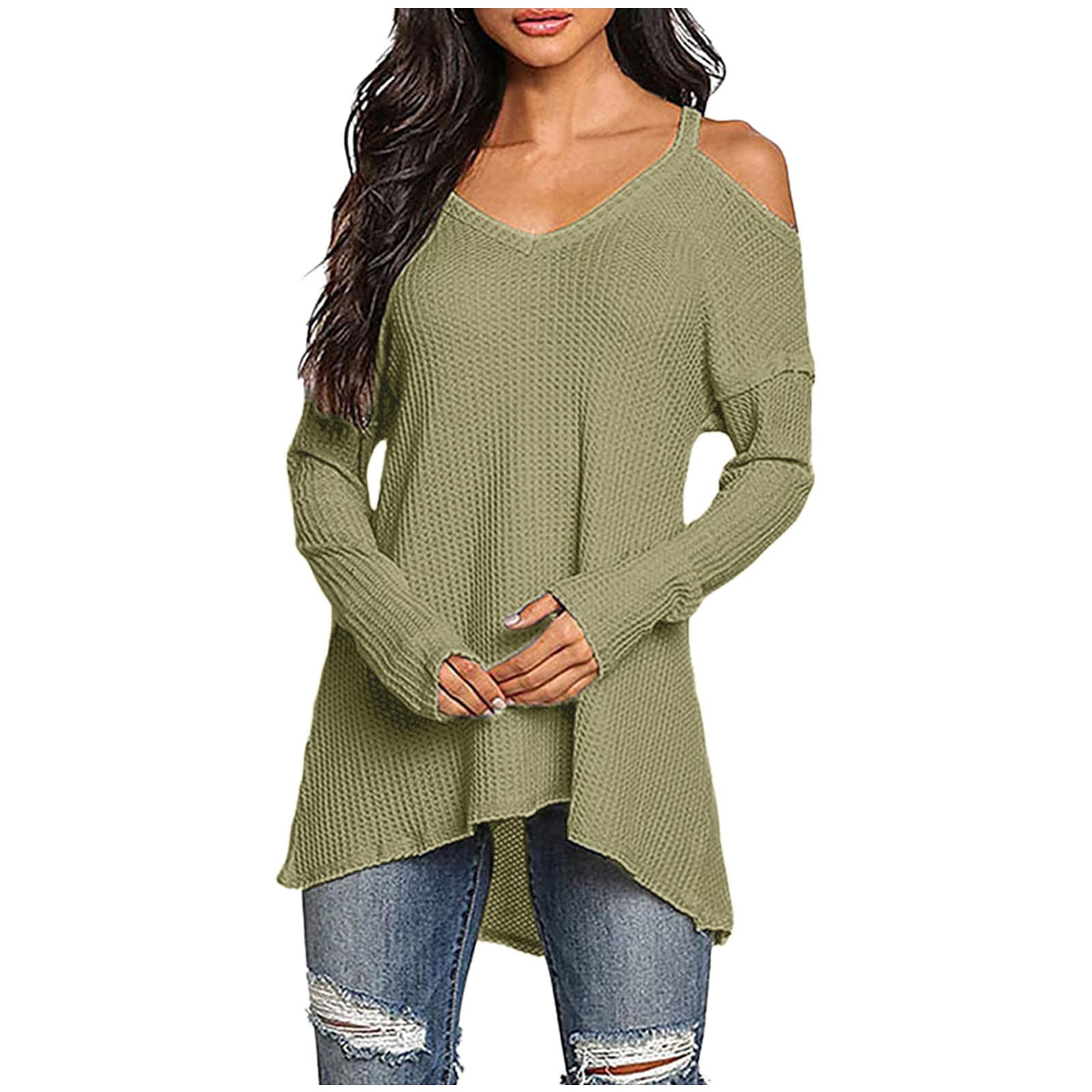 Trendy Women's Summer Cold Shoulder Tops - Sexy Loose Fit Casual Tunic Blouses for Ladies | Perfect for Beach Outings, Date Nights & Summer Vacations