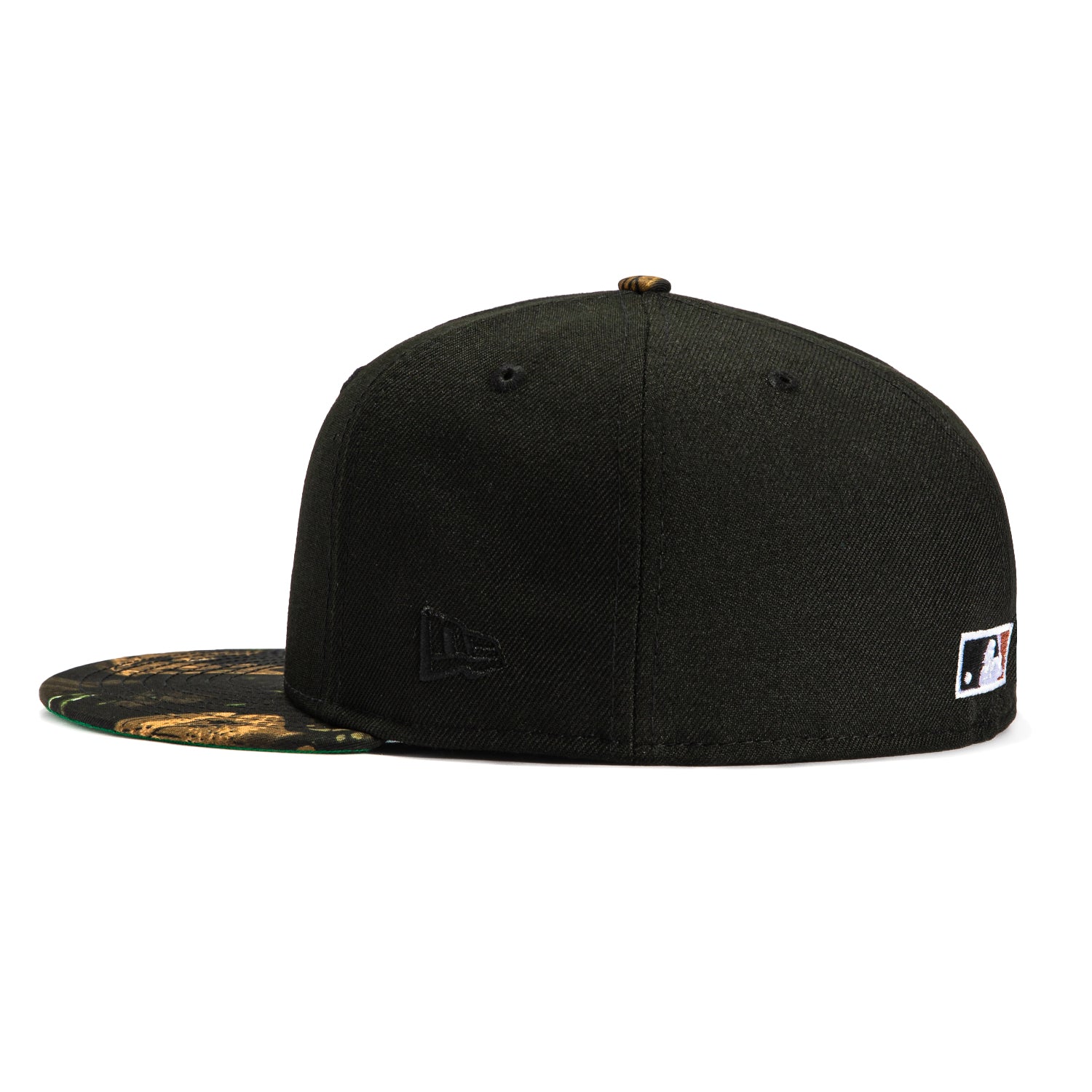 New Era 59Fifty Green Leaf Camo San Francisco Giants 2007 All Star Game Patch Snapback Hat - Black Realtree Camouflage Design | Official MLB Licensed Baseball Cap for Men, Sports Fans & Streetwear Fashion