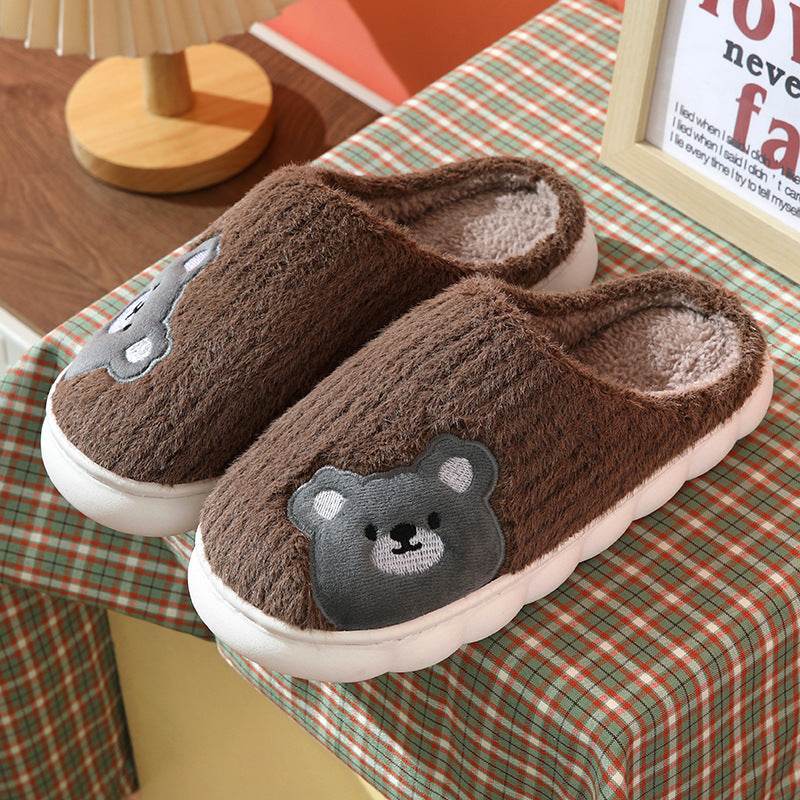 Soft & Cozy Rabbit Plush Fleece Slippers for Women - Non-Slip Indoor House Shoes - Perfect for Winter, Lounge & Home Comfort