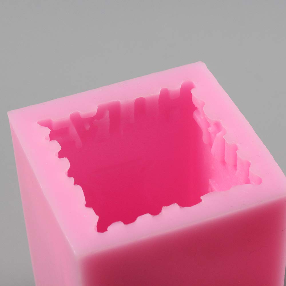Rectangle Silicone Concrete Mold for DIY Handmade Crafts - Epoxy Resin Candle Holder Molds for Unique Home Decor & Wedding Centerpieces