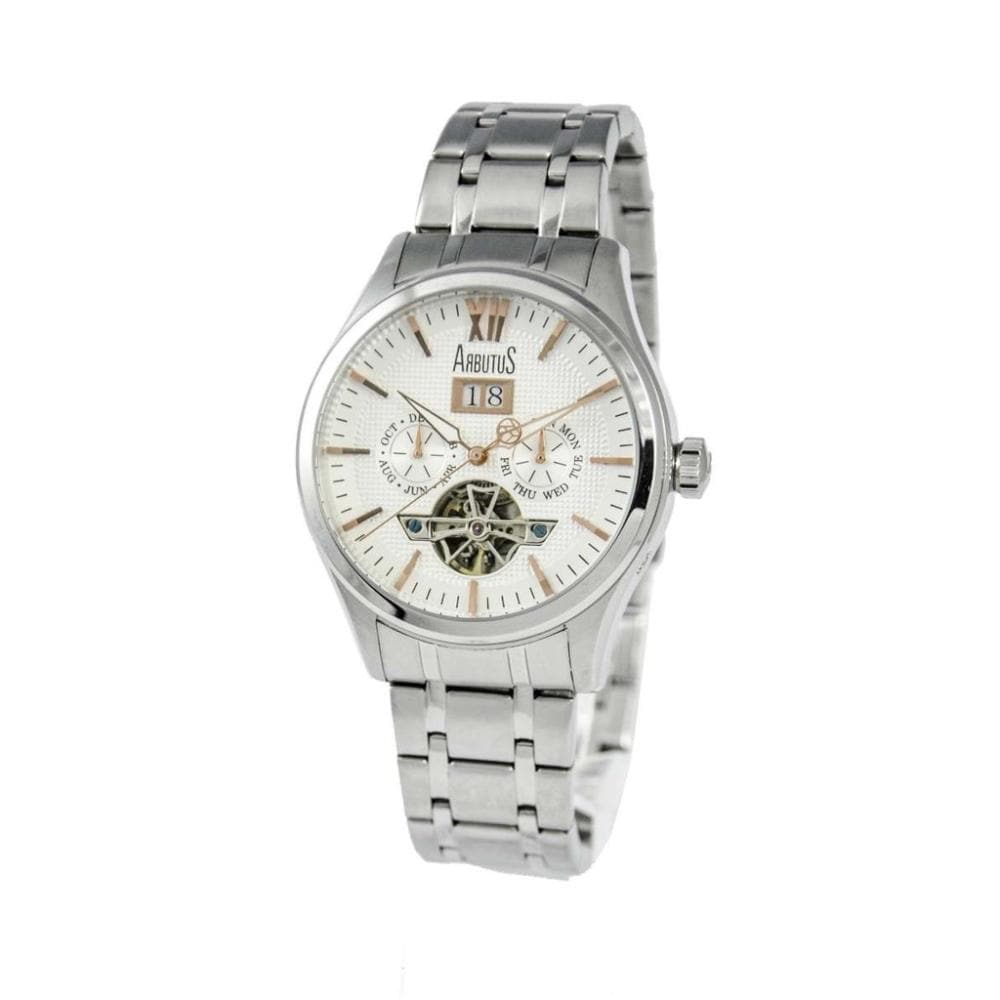 ARBUTUS AR1614SWS Men's Analog Quartz Wristwatch - Stylish Stainless Steel Watch for Business, Casual & Formal Occasions