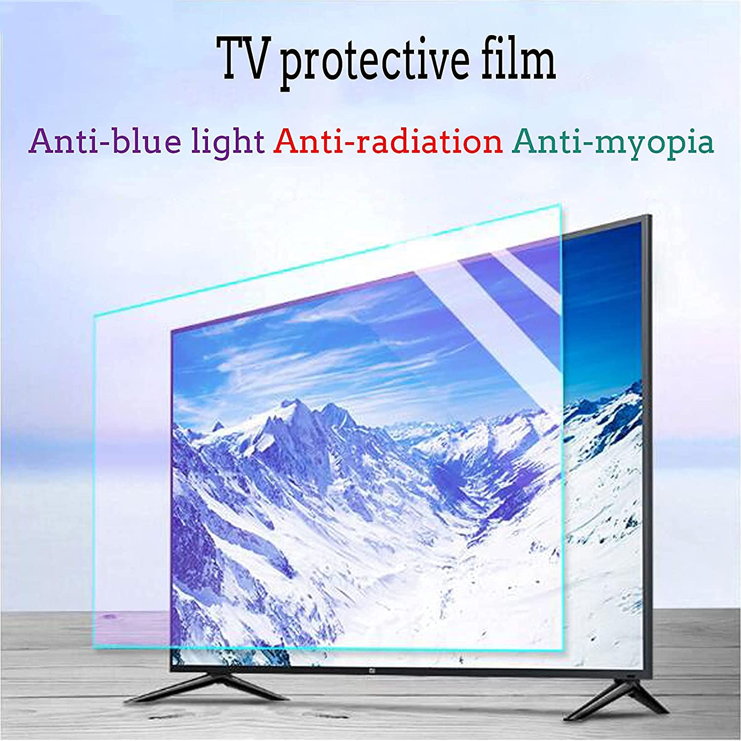Anti Glare TV Screen Protector for 43-70 Inch TVs - Blue Light Blocking, Anti-UV, Matte Film Compatible with LCD, LED, 4K OLED & QLED HDTV Displays (70