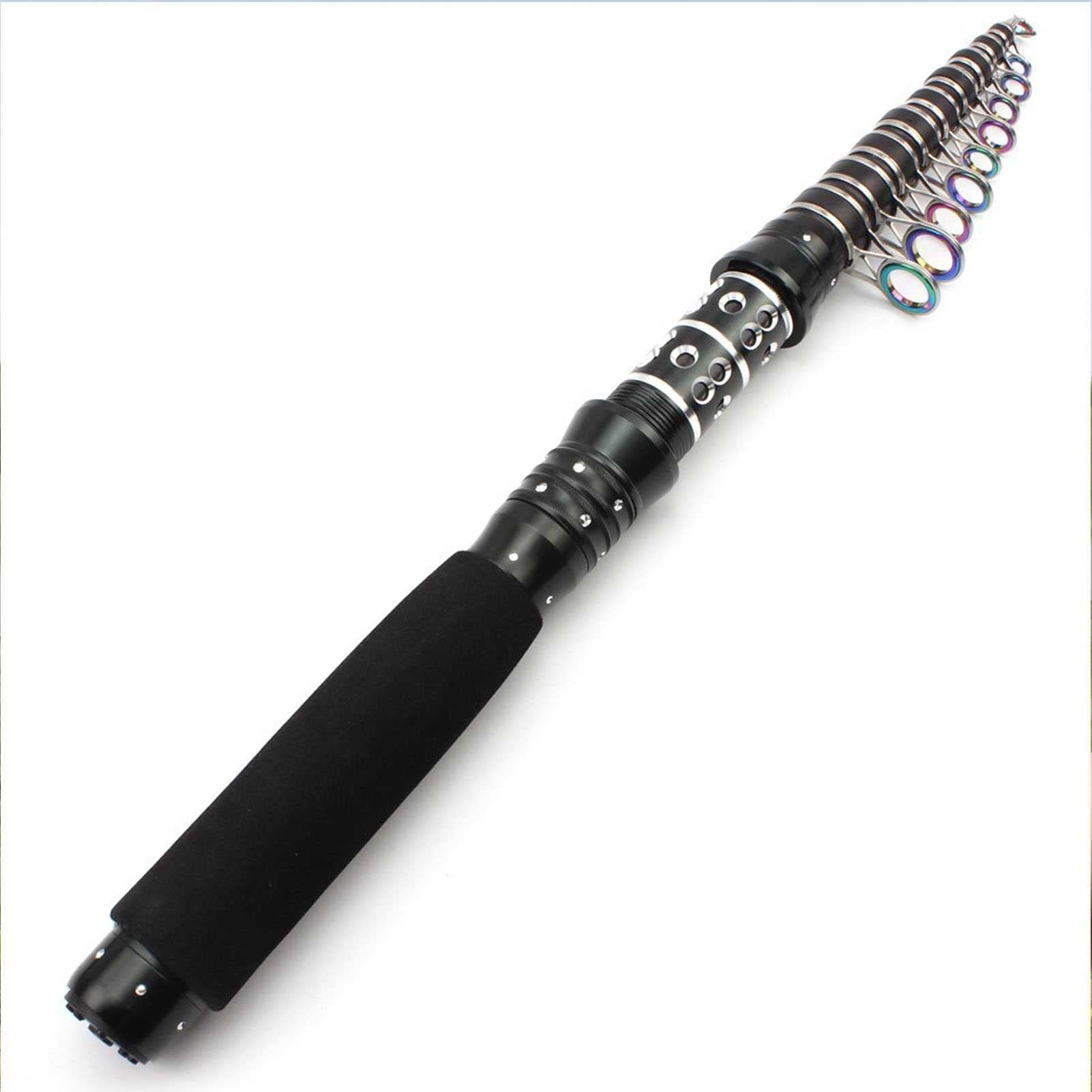 WSZXTY Spinning Fishing Rod - Portable Telescopic Carbon Fiber Fishing Pole for Saltwater & Freshwater | Ideal for Travel, Boat, Shore & Ice Fishing