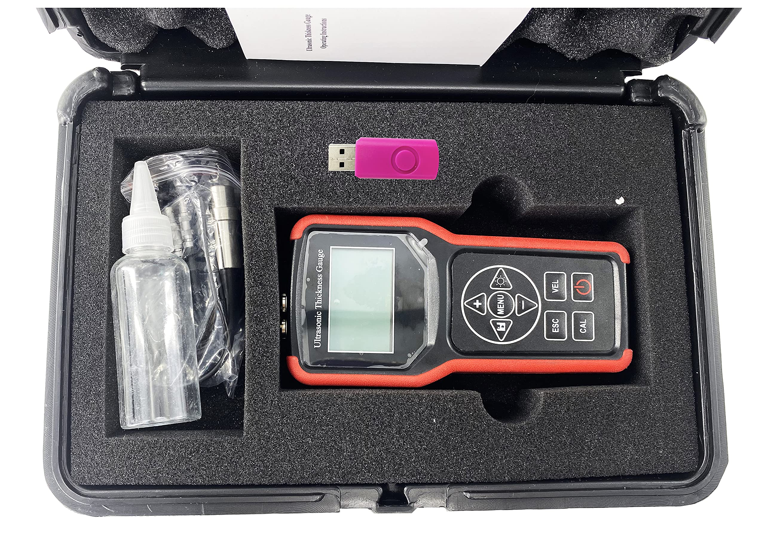 Digital Ultrasonic Thickness Gauge - 0.75-400mm/0.03-15.75